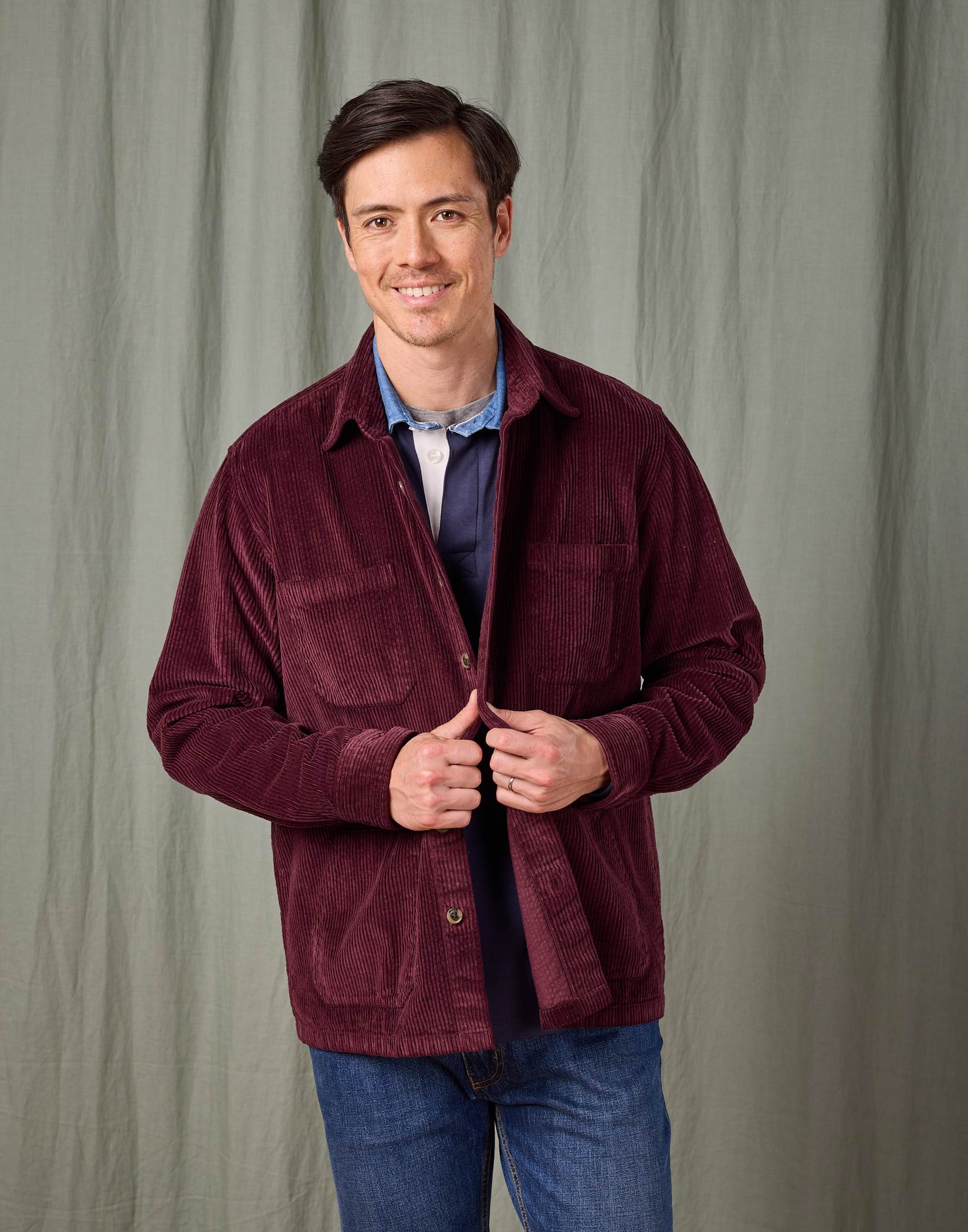 Corduroy Overshirt - Damson