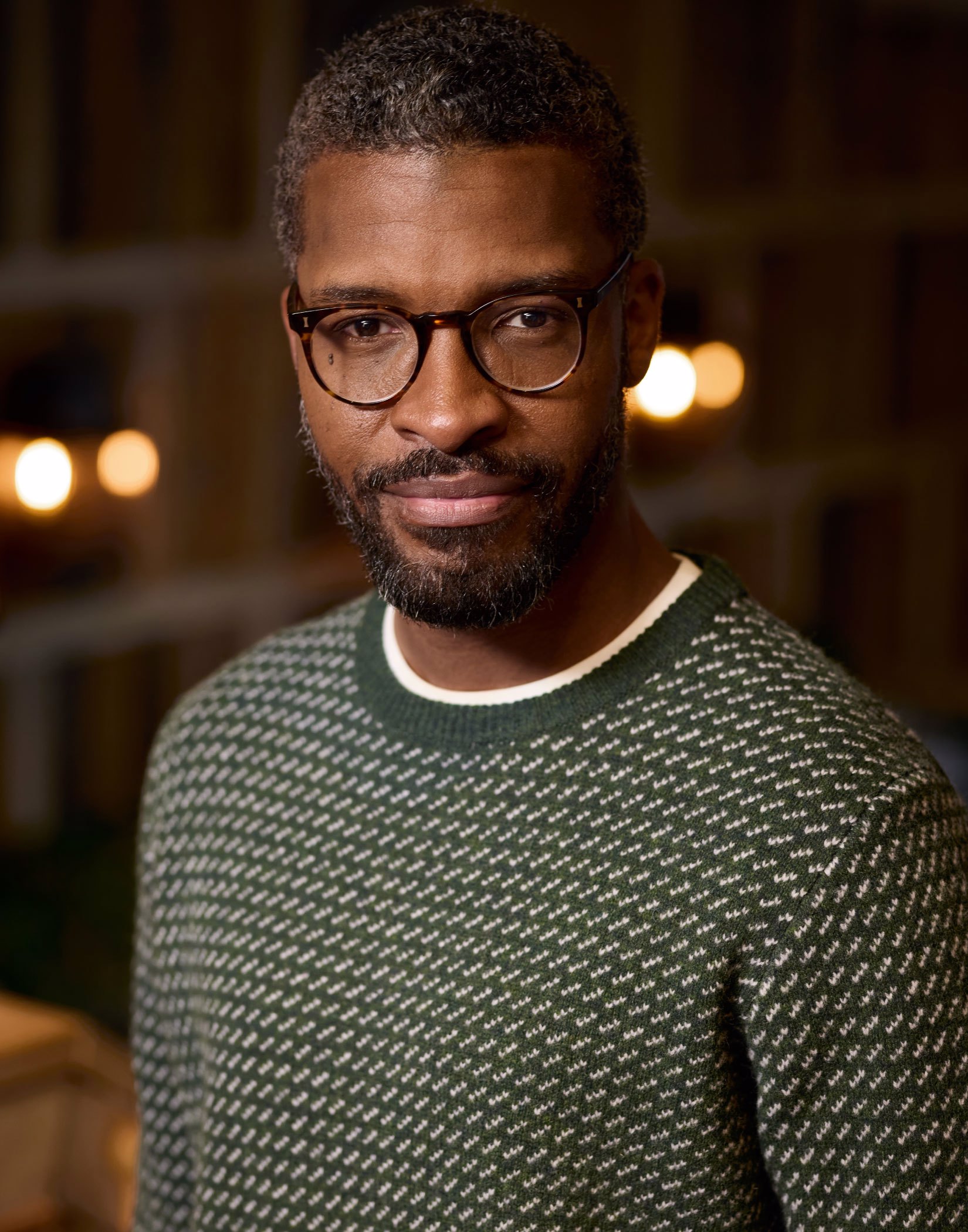 Nordic Crew Neck Jumper - Green
