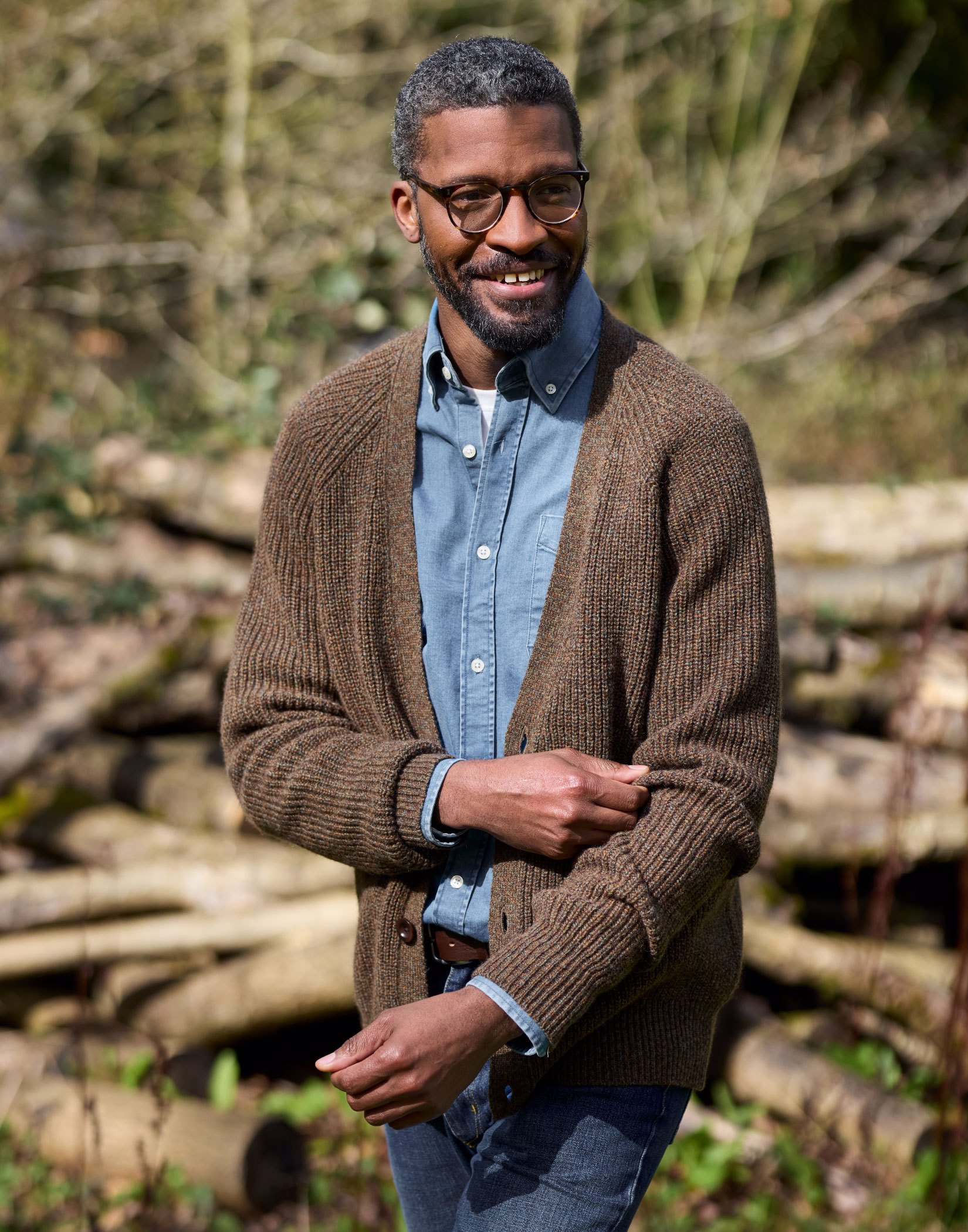 Yak Cardigan - Moss