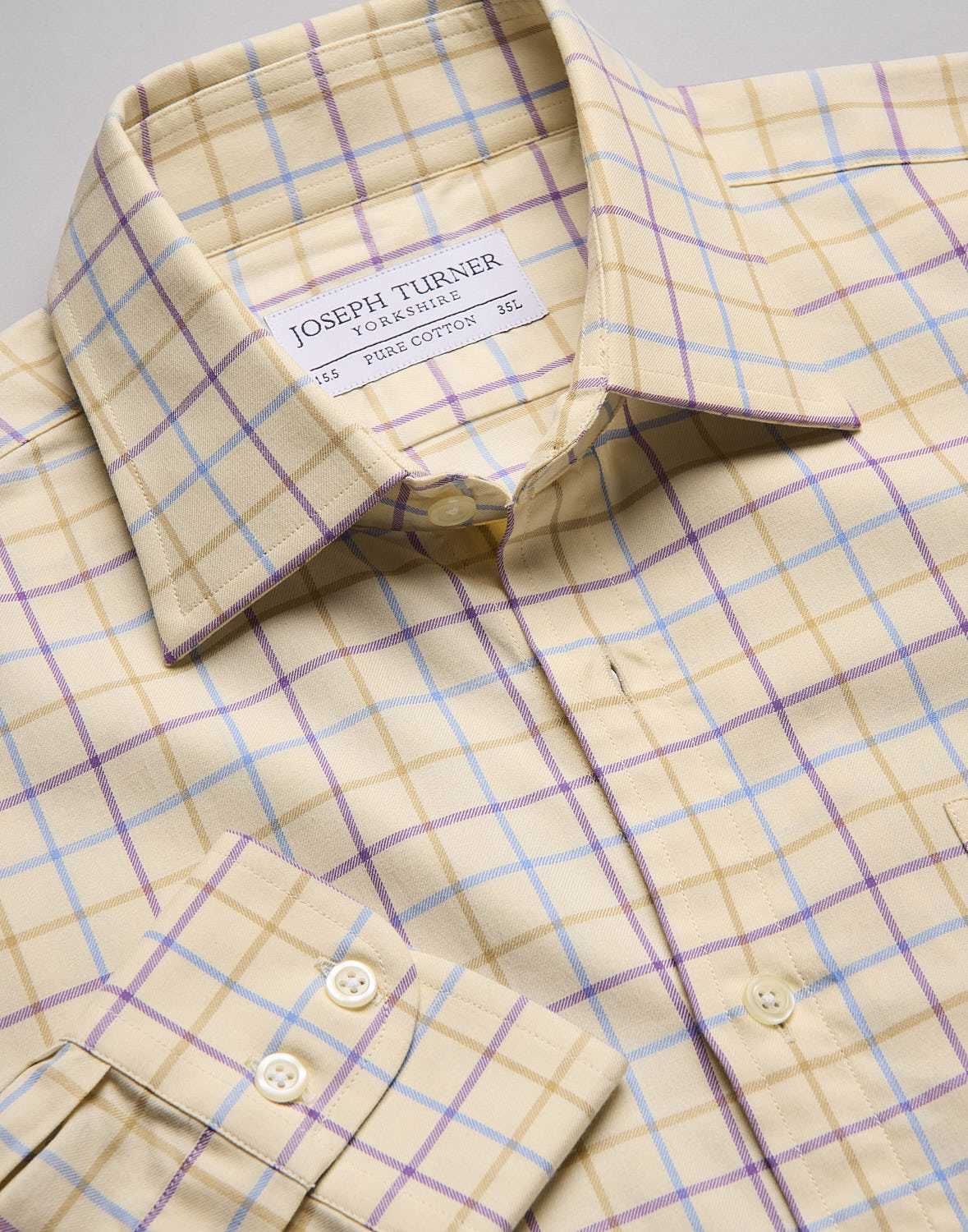 Blue/Taupe/Plum Country Check Shirt