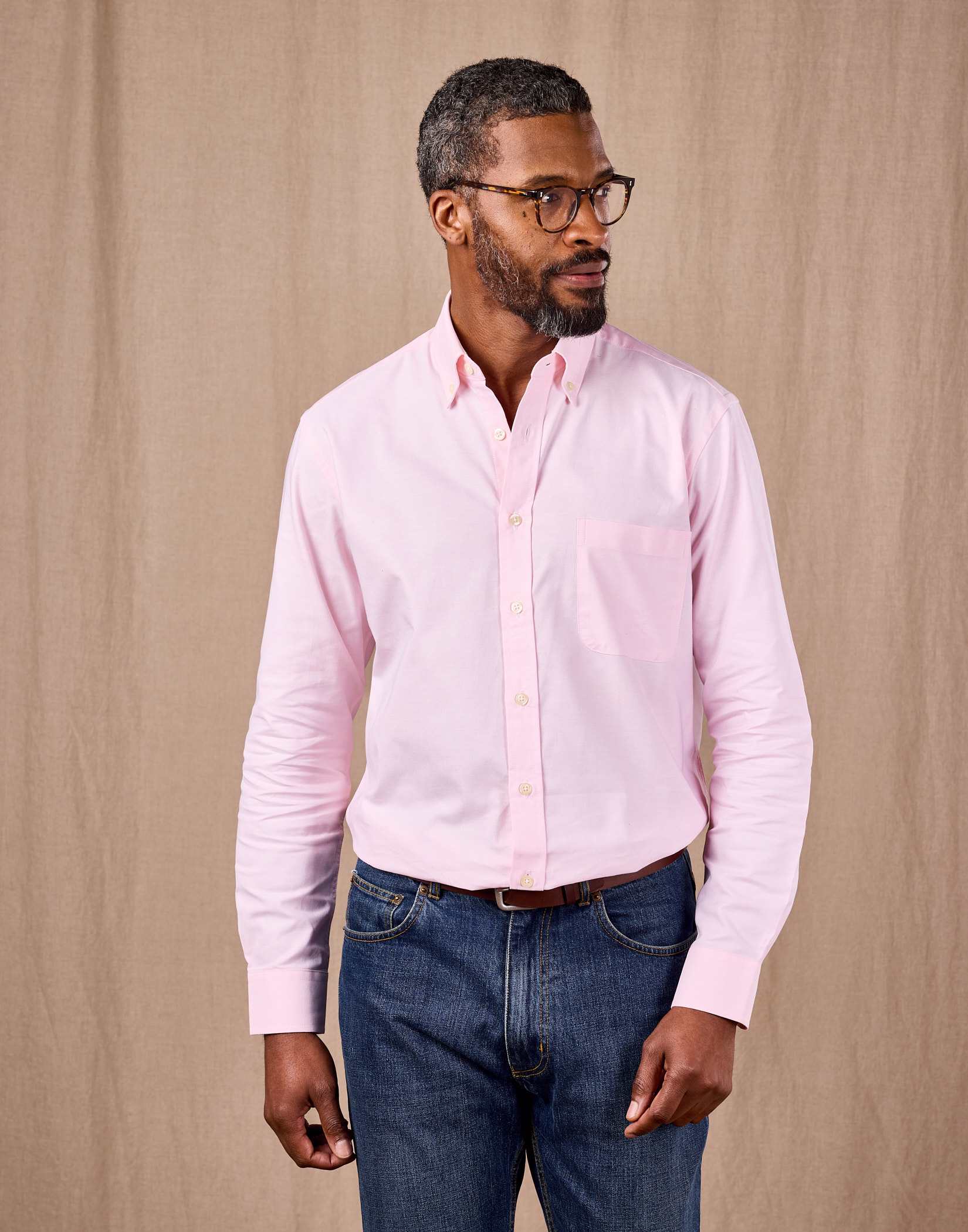 Button Down Oxford Shirt - Pink