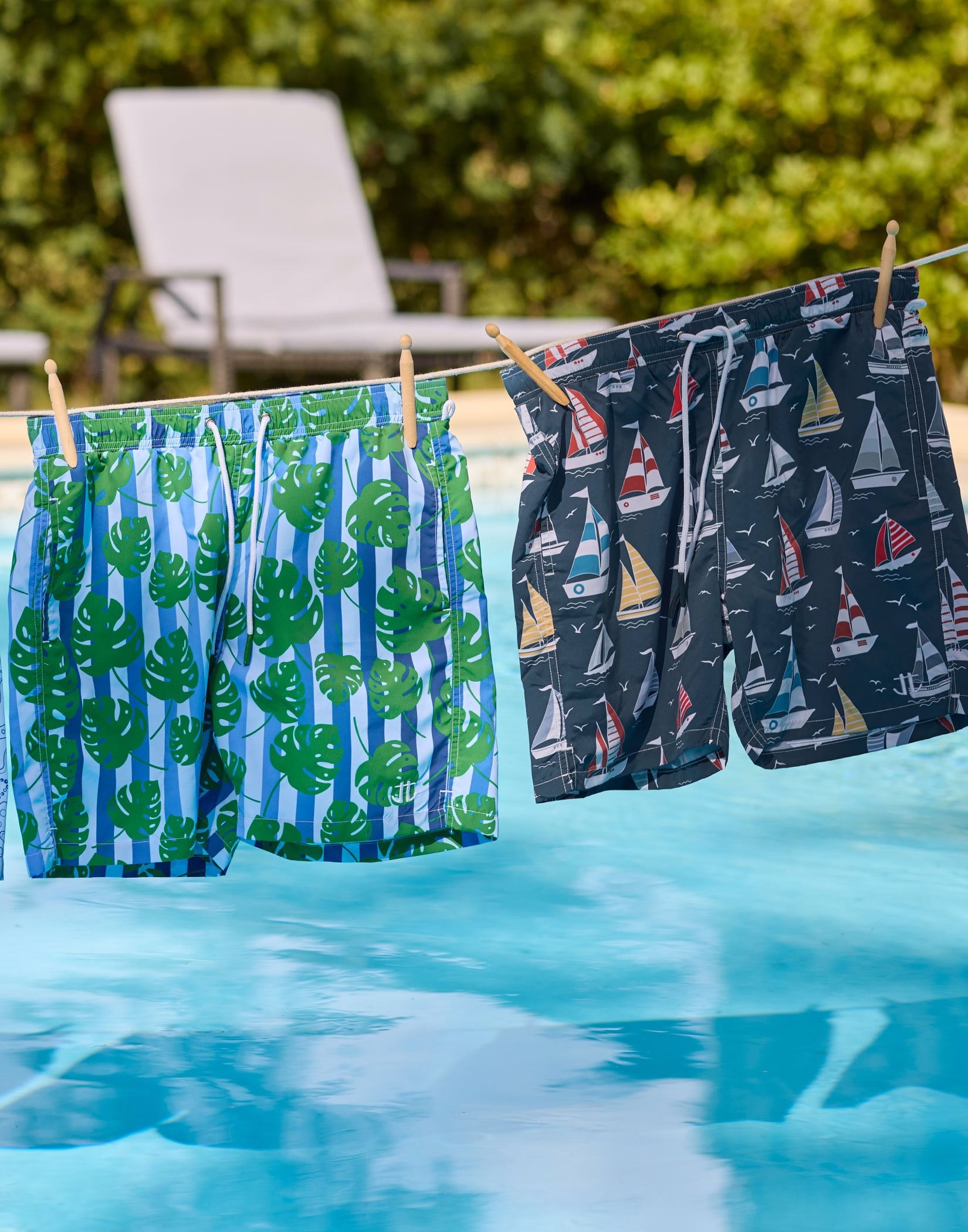 Swimming Trunks - Sailboats