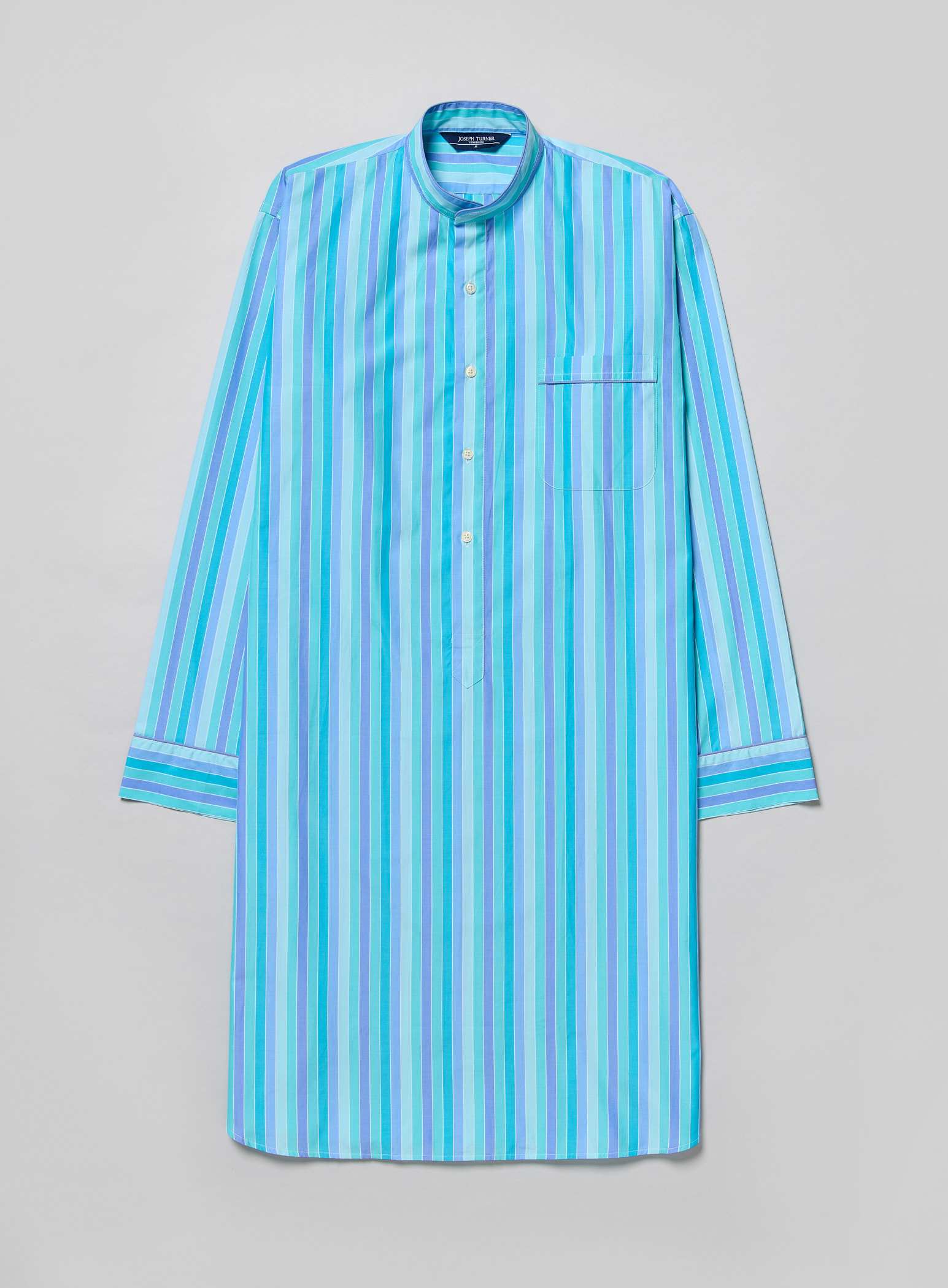 Nightshirt - Blue/Aqua Stripe (fine)