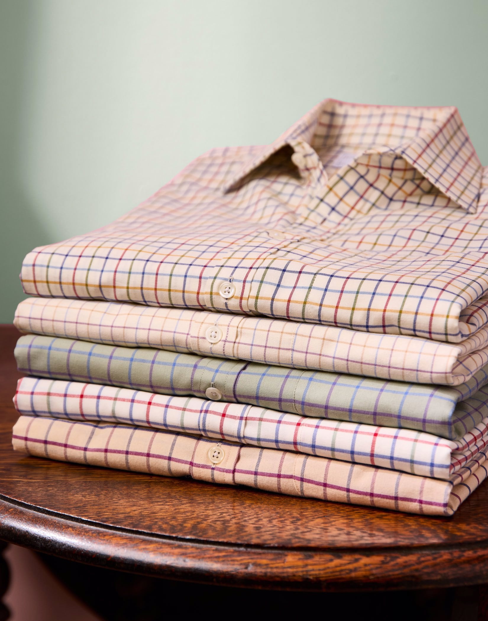 Olive/Blue/Lilac Country Check Shirt
