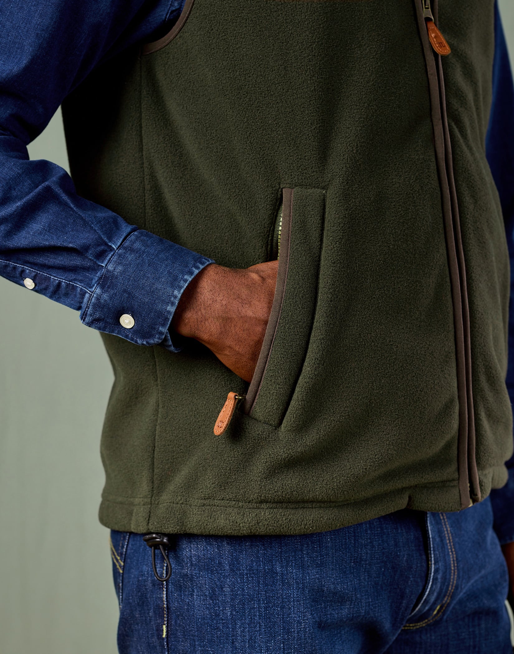 MFH Débardeur Gilet Olive - Taille Confortable Et Robuste