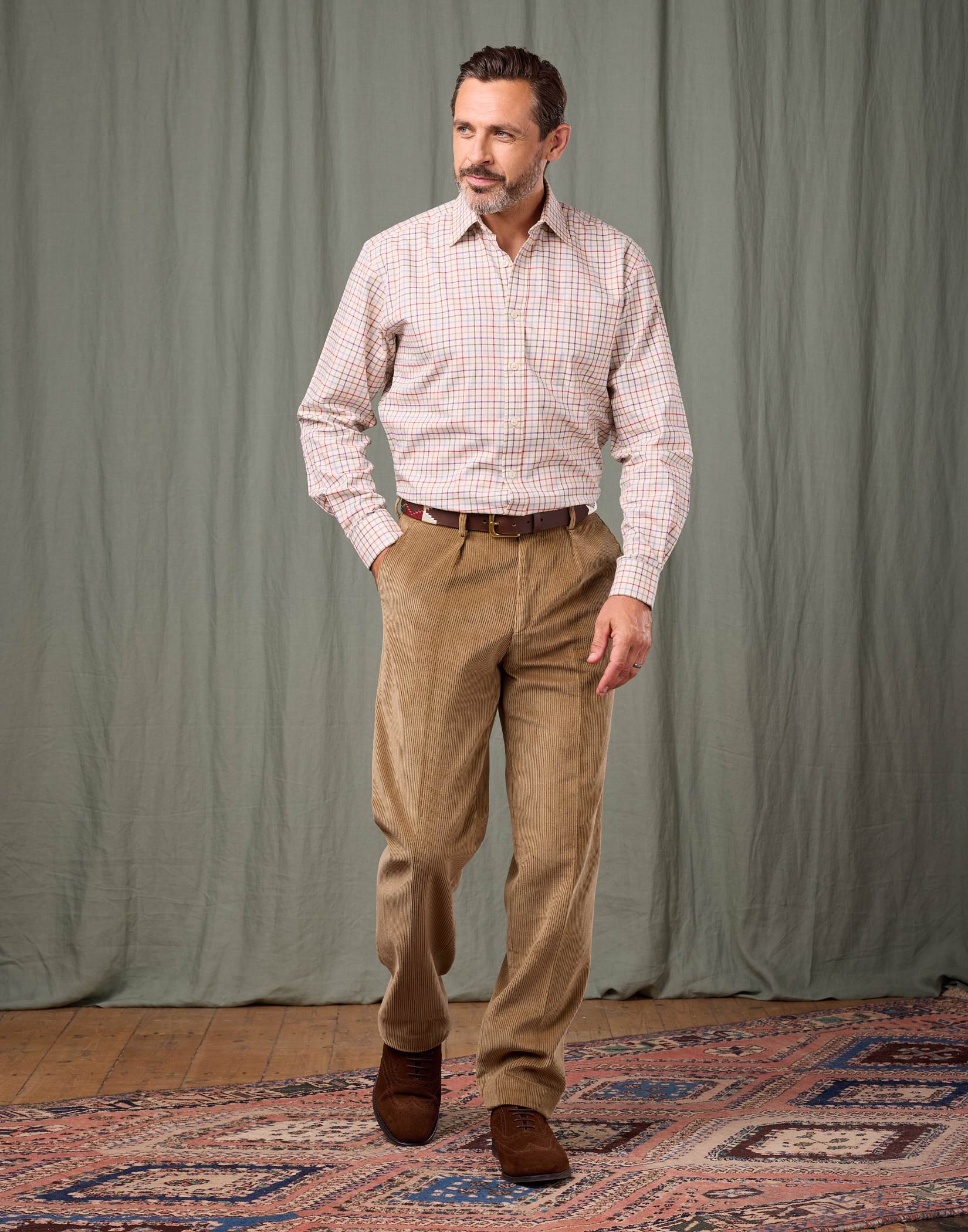 Corduroy Trousers - Khaki