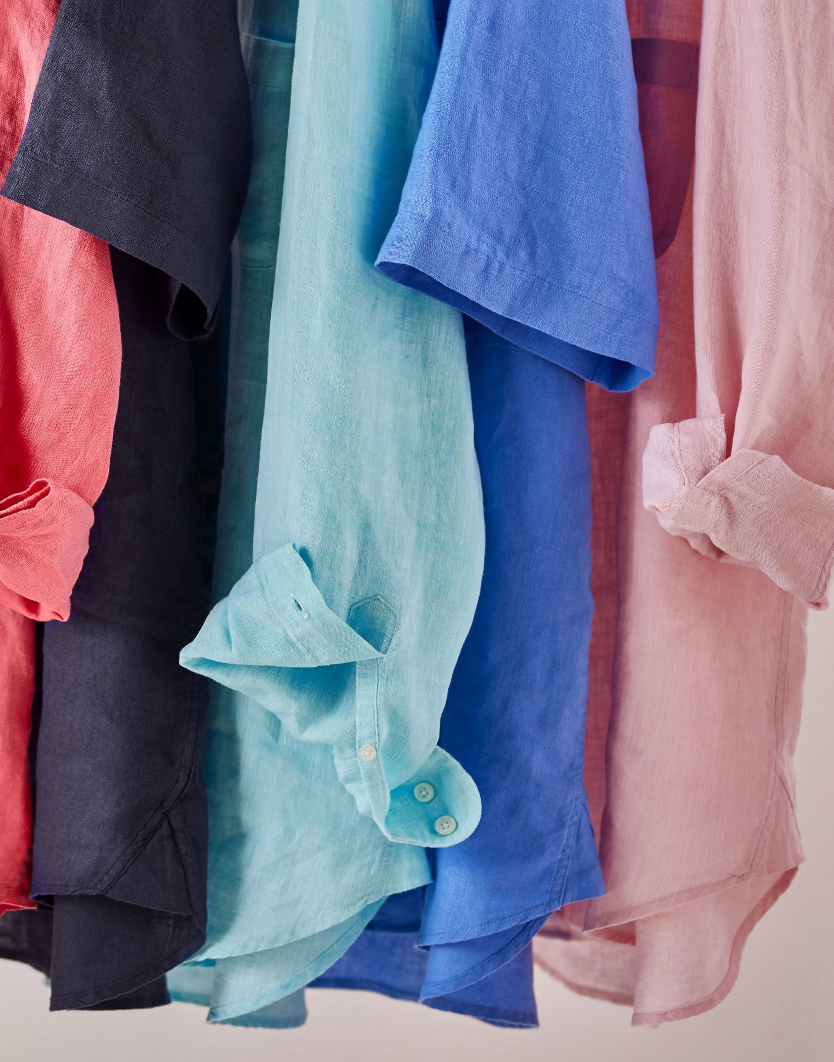 Linen Shirt Long Sleeve - Navy