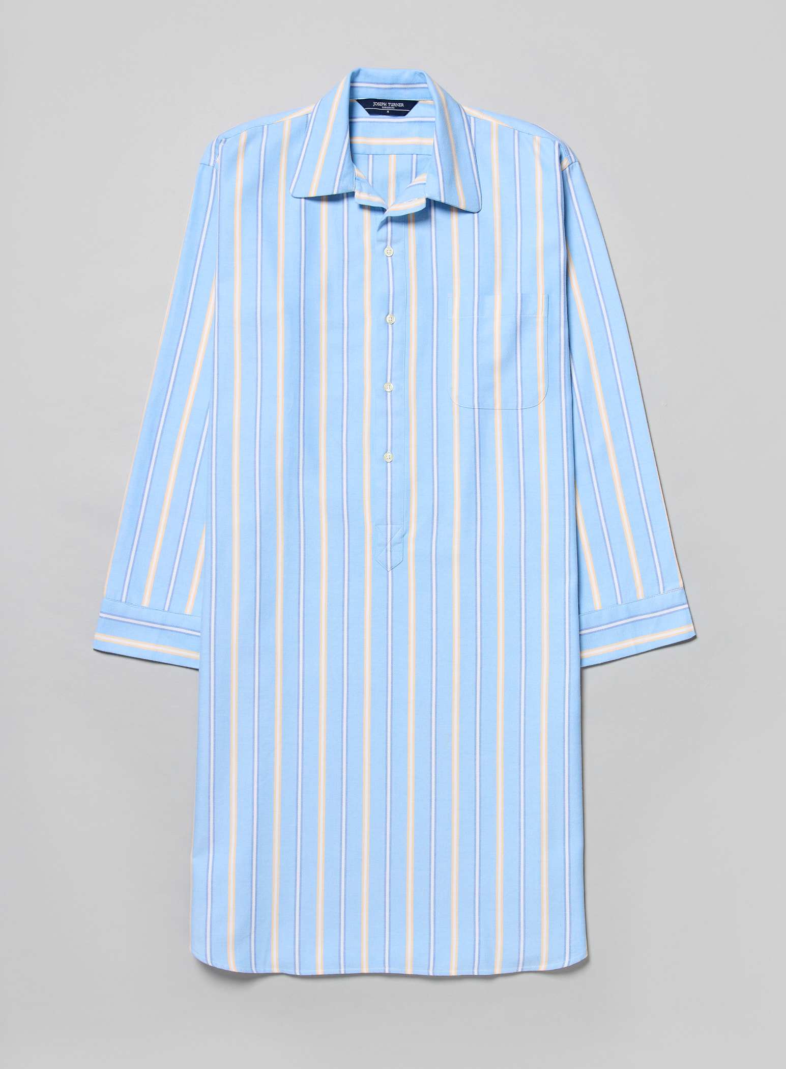 Nightshirt - Blue/Yellow Stripe (brushed)