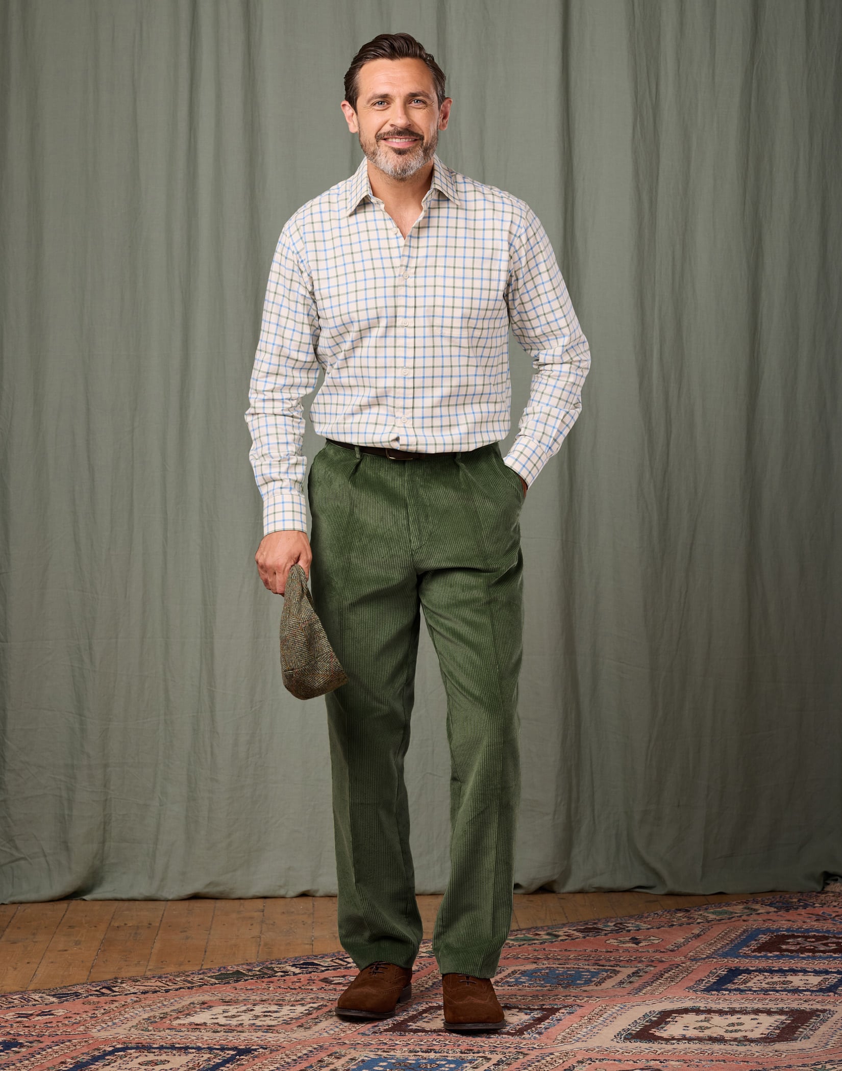Corduroy Trousers - Forest