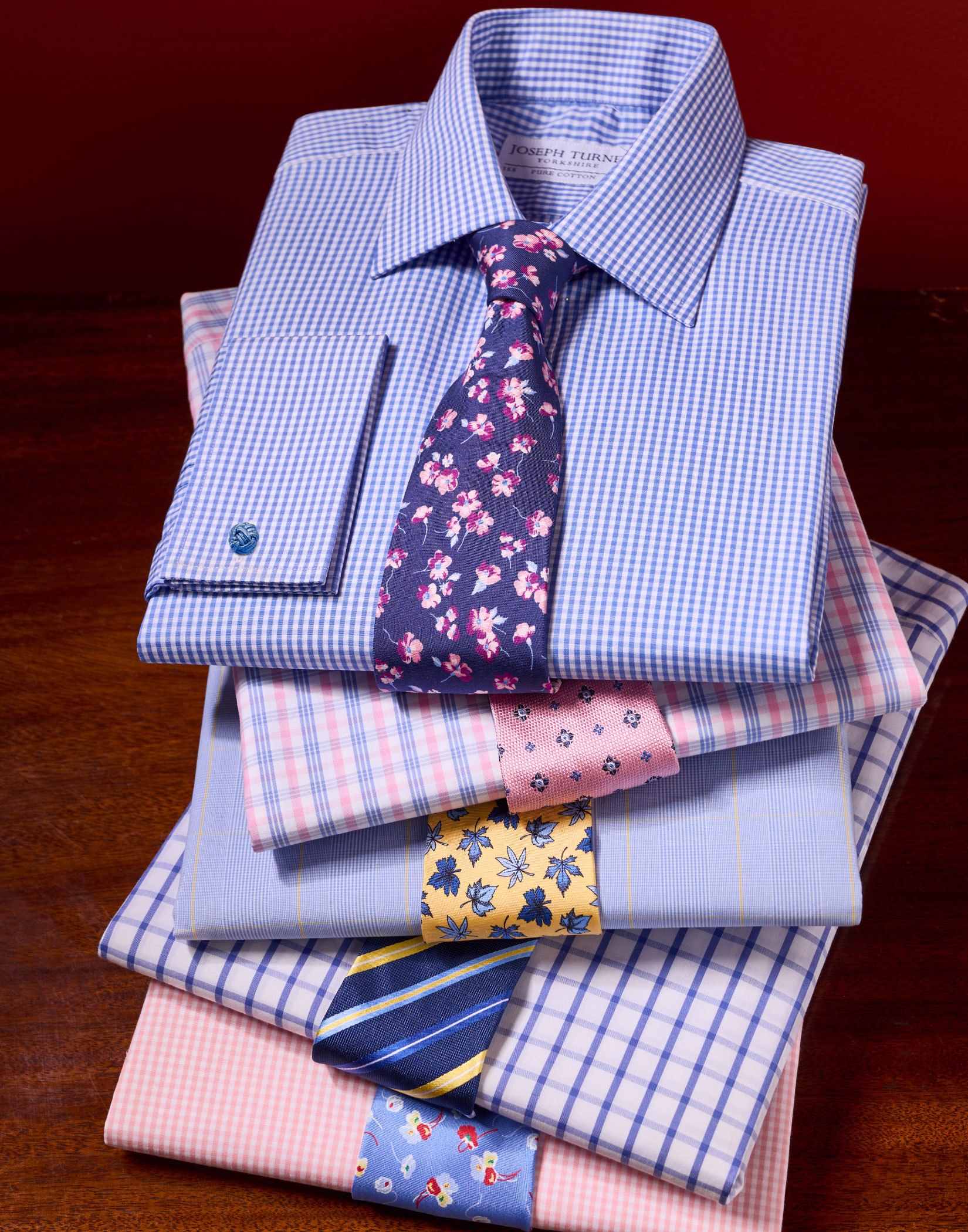 Blue/Pink Check Shirt