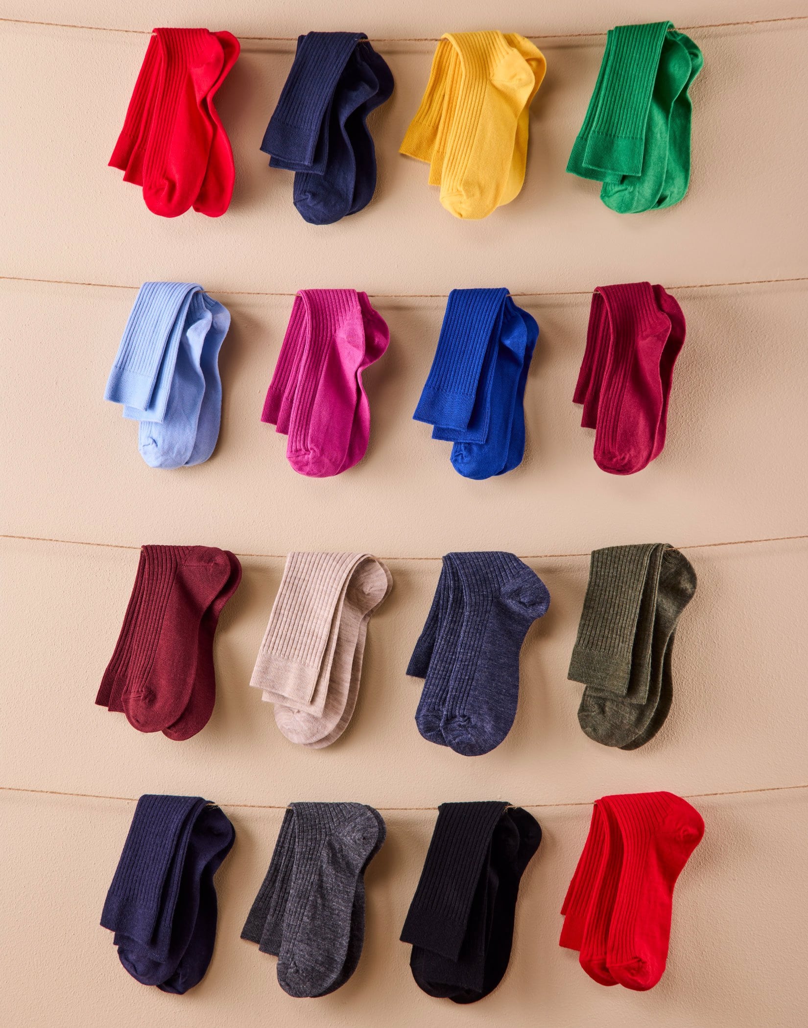 Classic Wool Ankle Socks - Navy