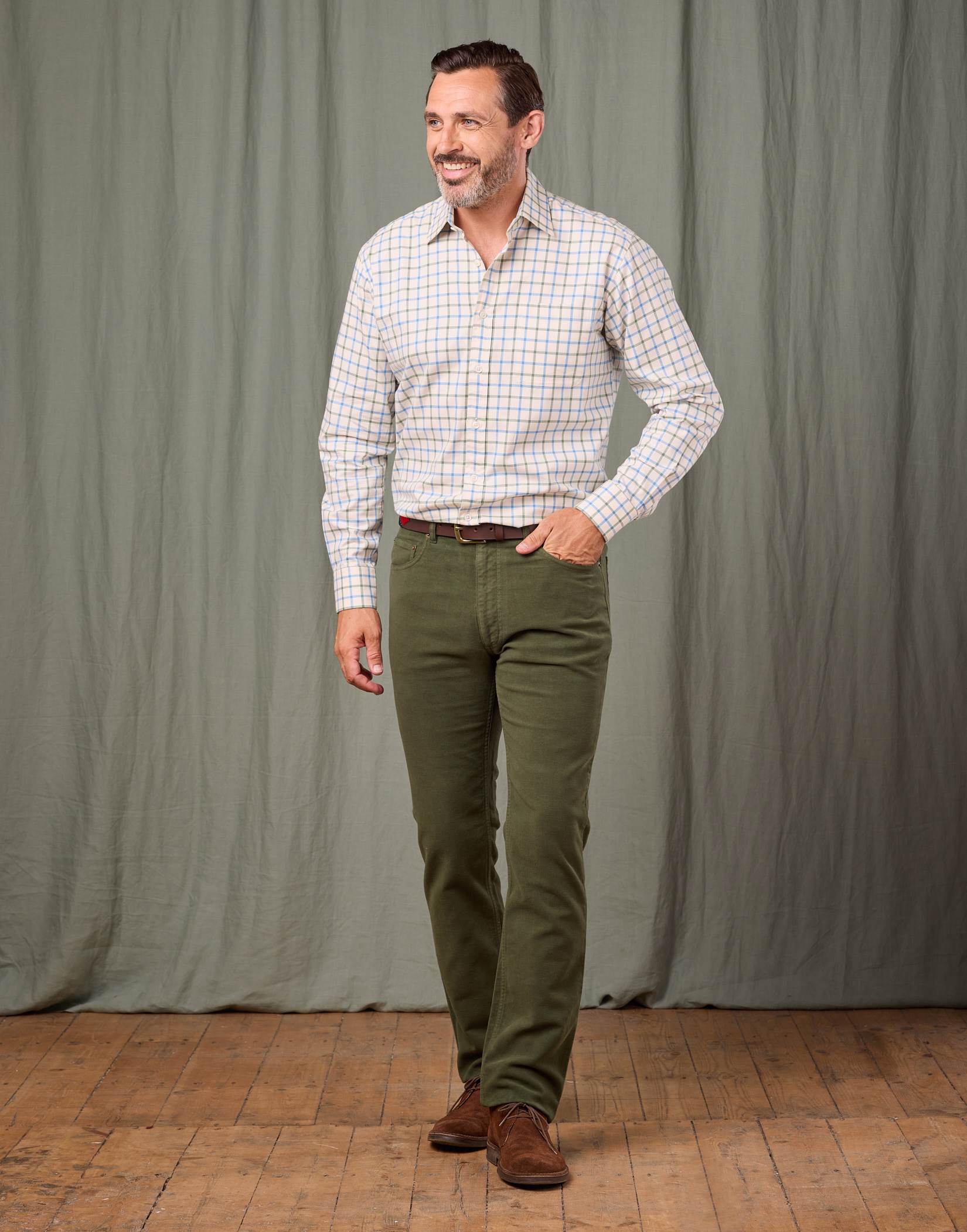 Moleskin Jeans - Green