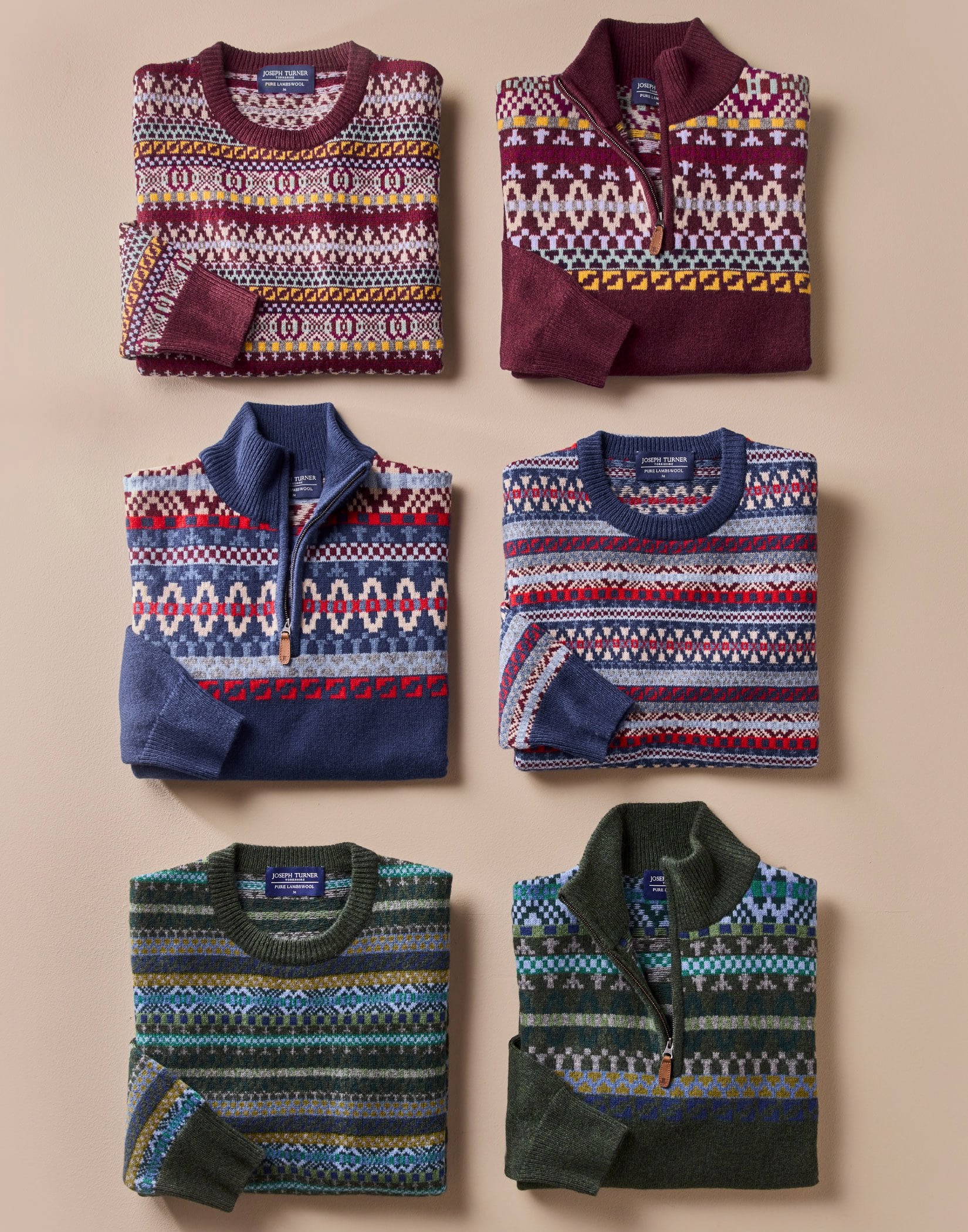 Fair Isle Crew Neck - Green