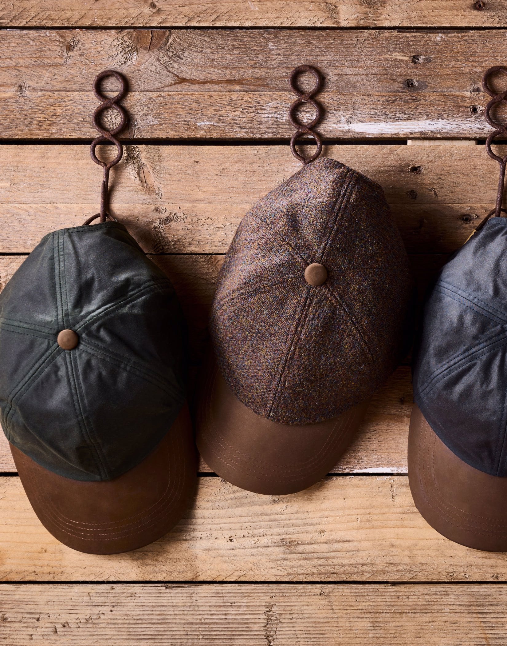 Peak Cap - Olive Waxed Cotton