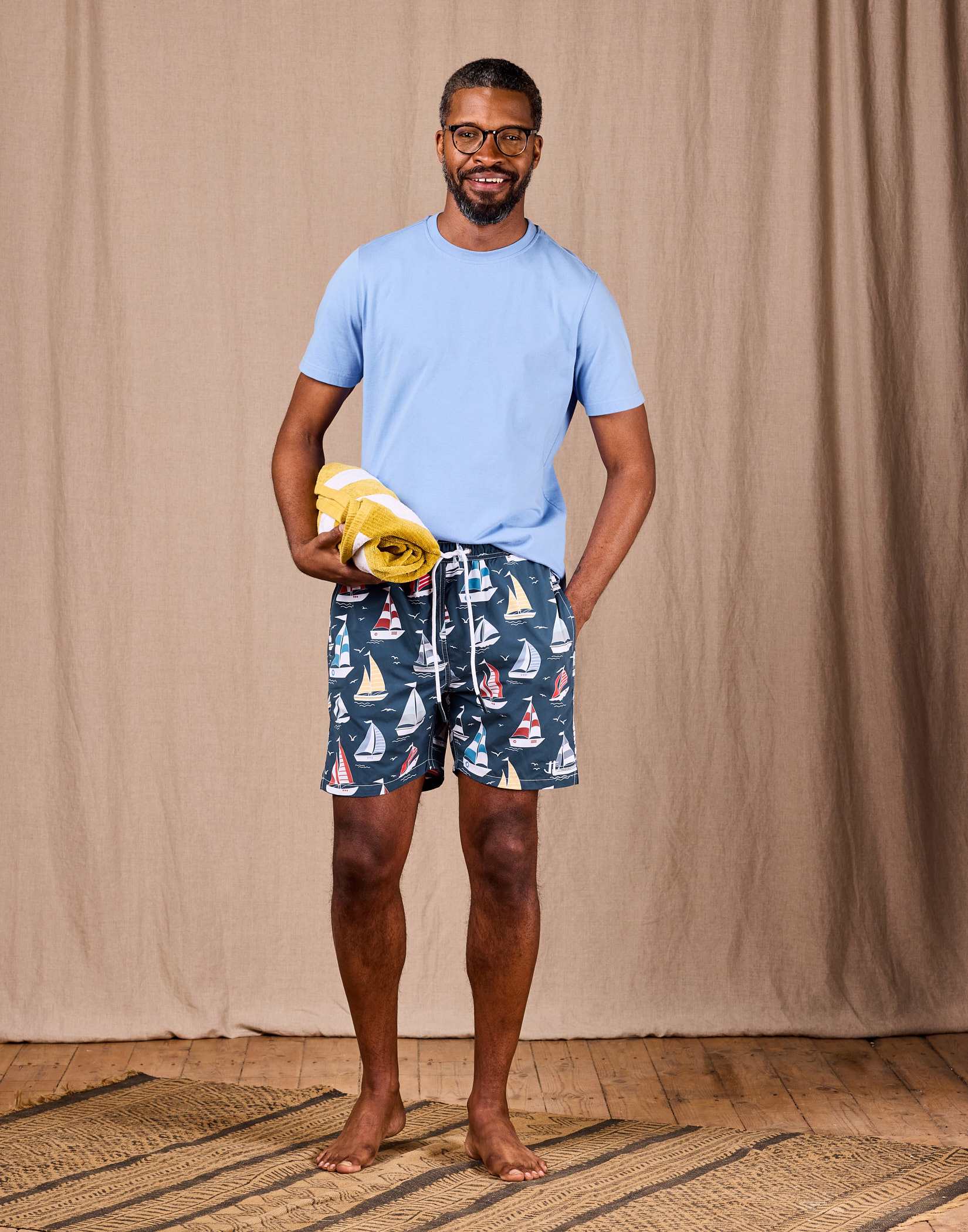 Swimming Trunks - Sailboats