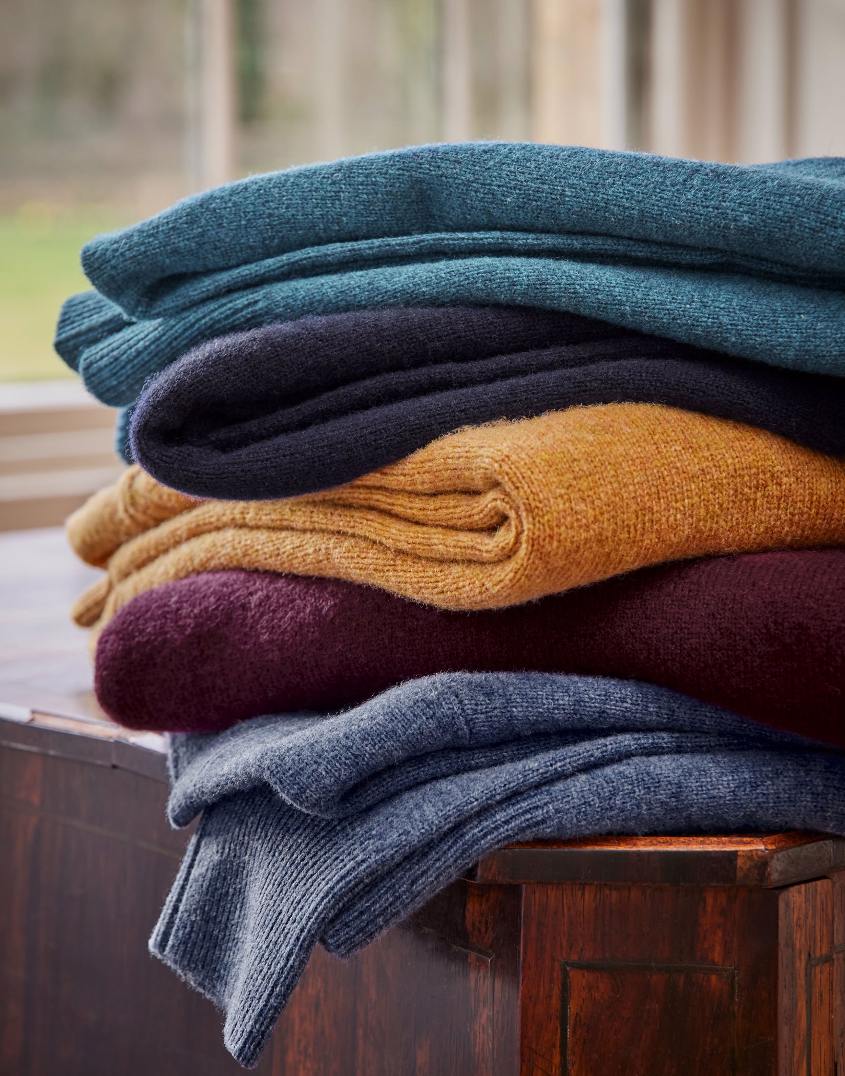 Lambswool Crew Neck Jumper - Mustard