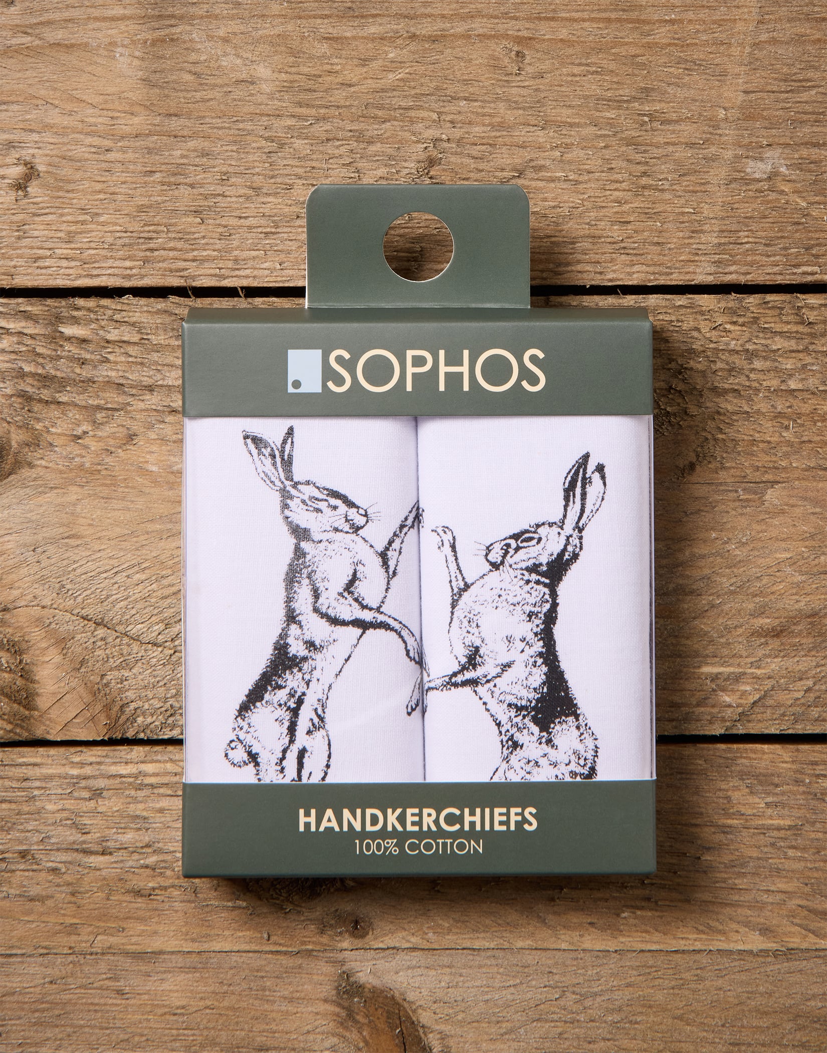 Cotton Handkerchiefs - Hares