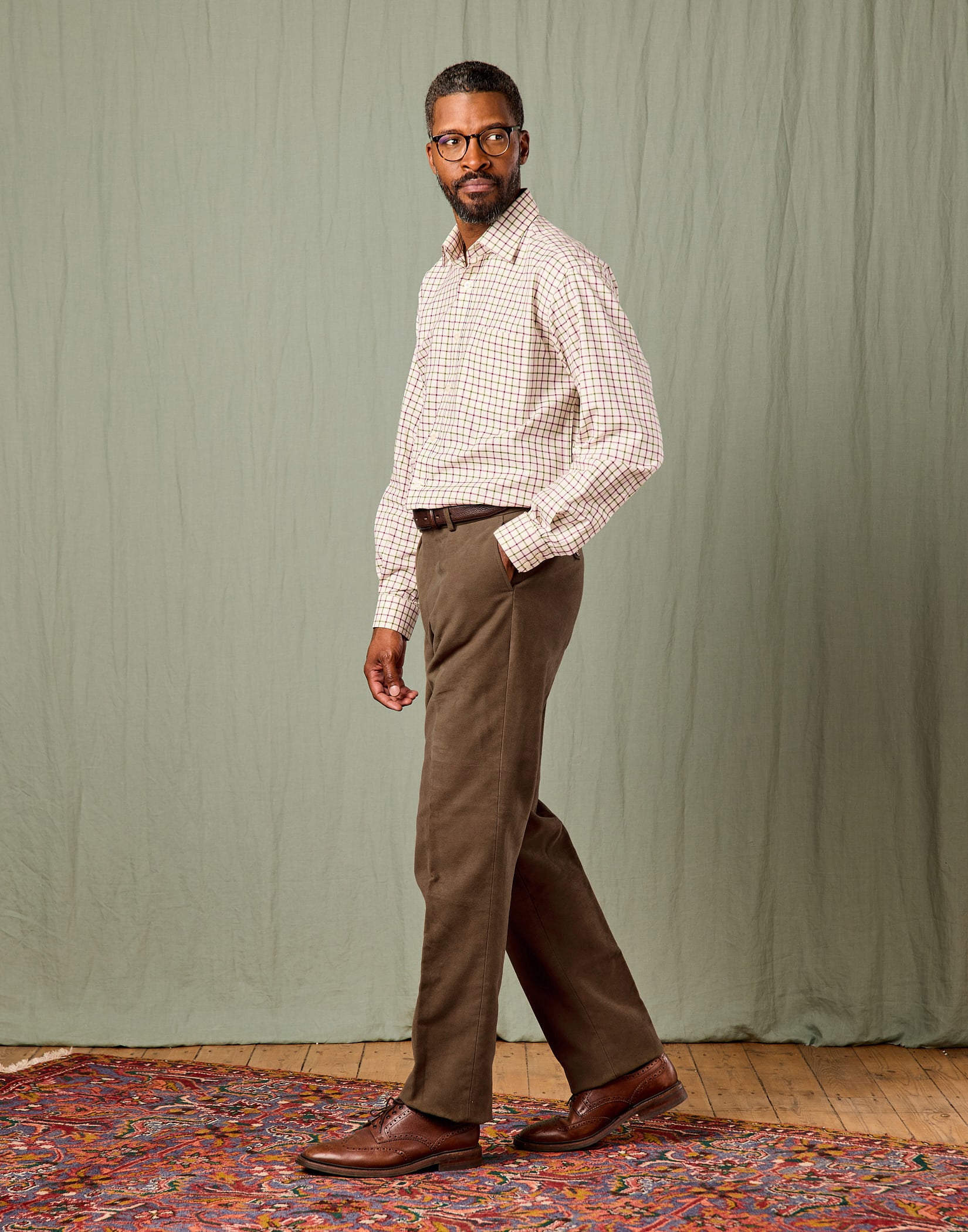 Moleskin Trousers - Khaki