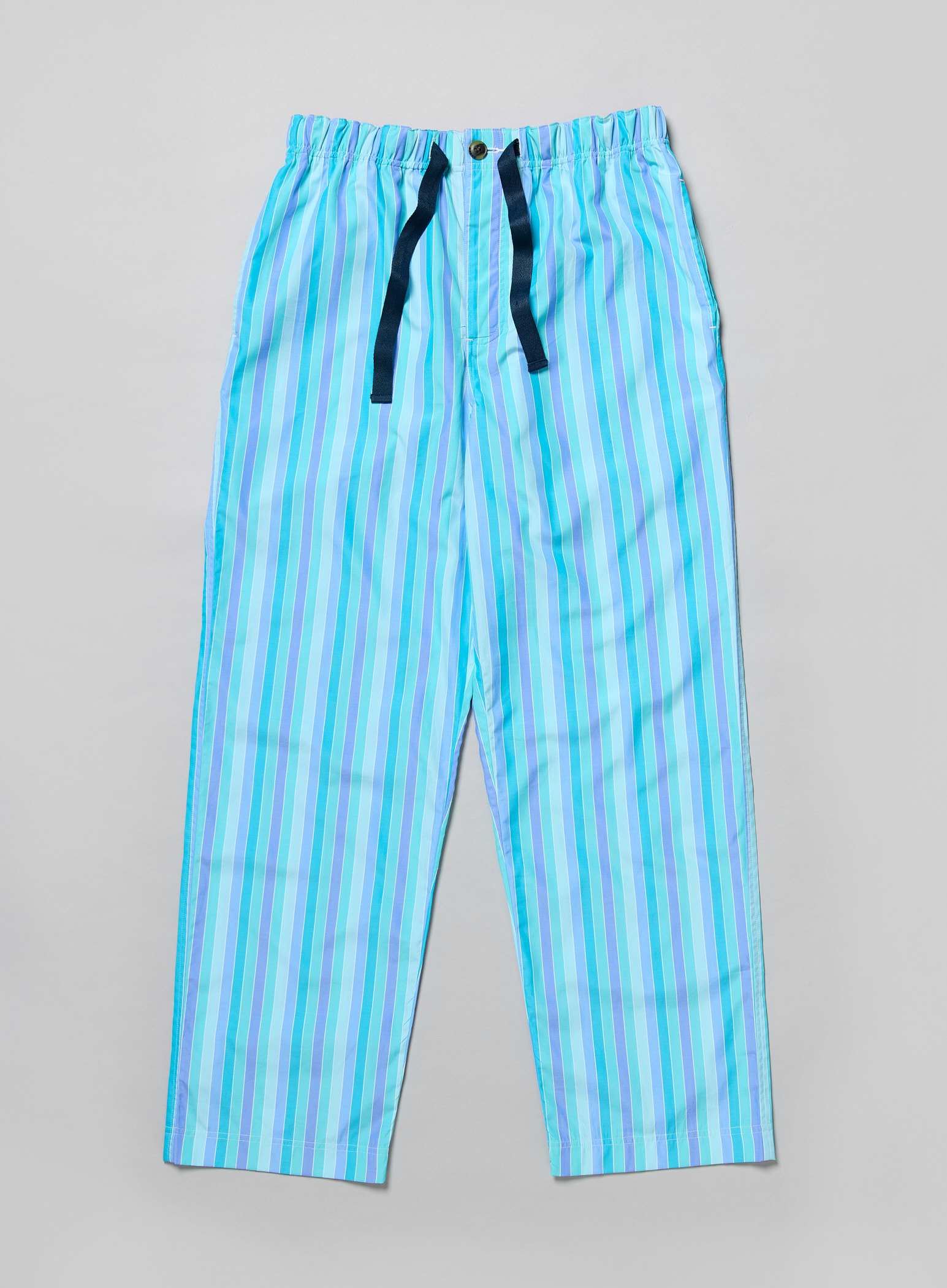 Pyjama Bottoms - Blue/Aqua Stripe (fine)