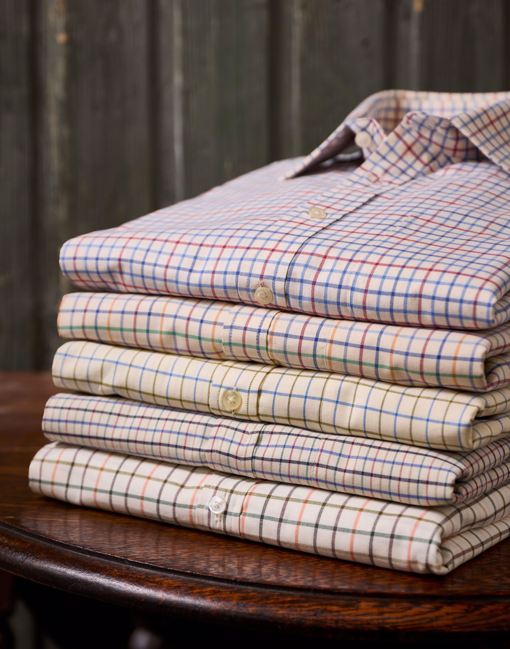 Green/Brown/Orange Country Check