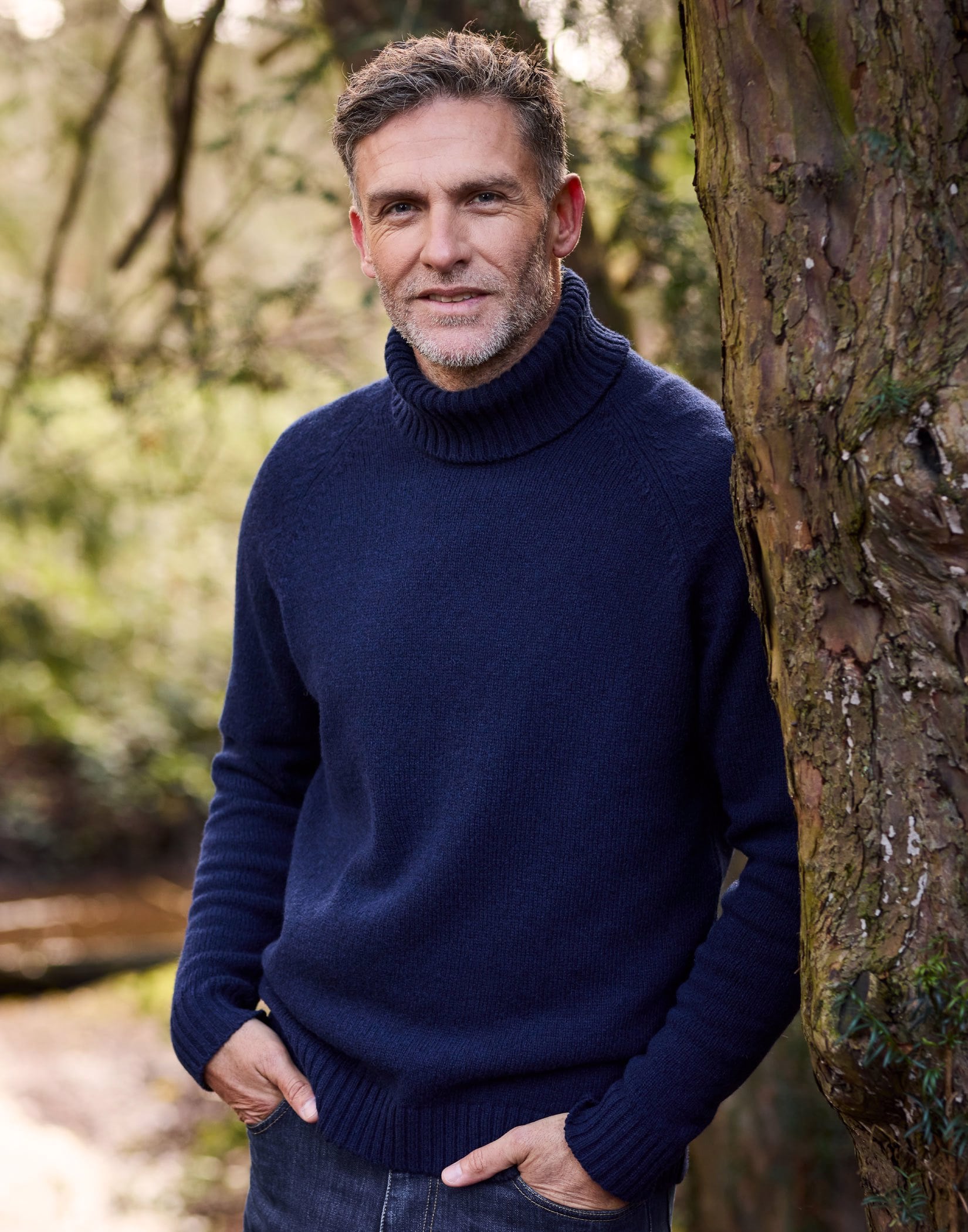 Dalesway Roll Neck Jumper - Navy