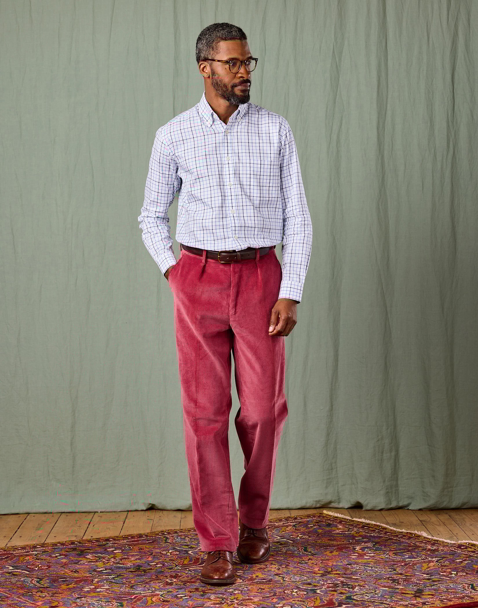 Corduroy Trousers - Pink