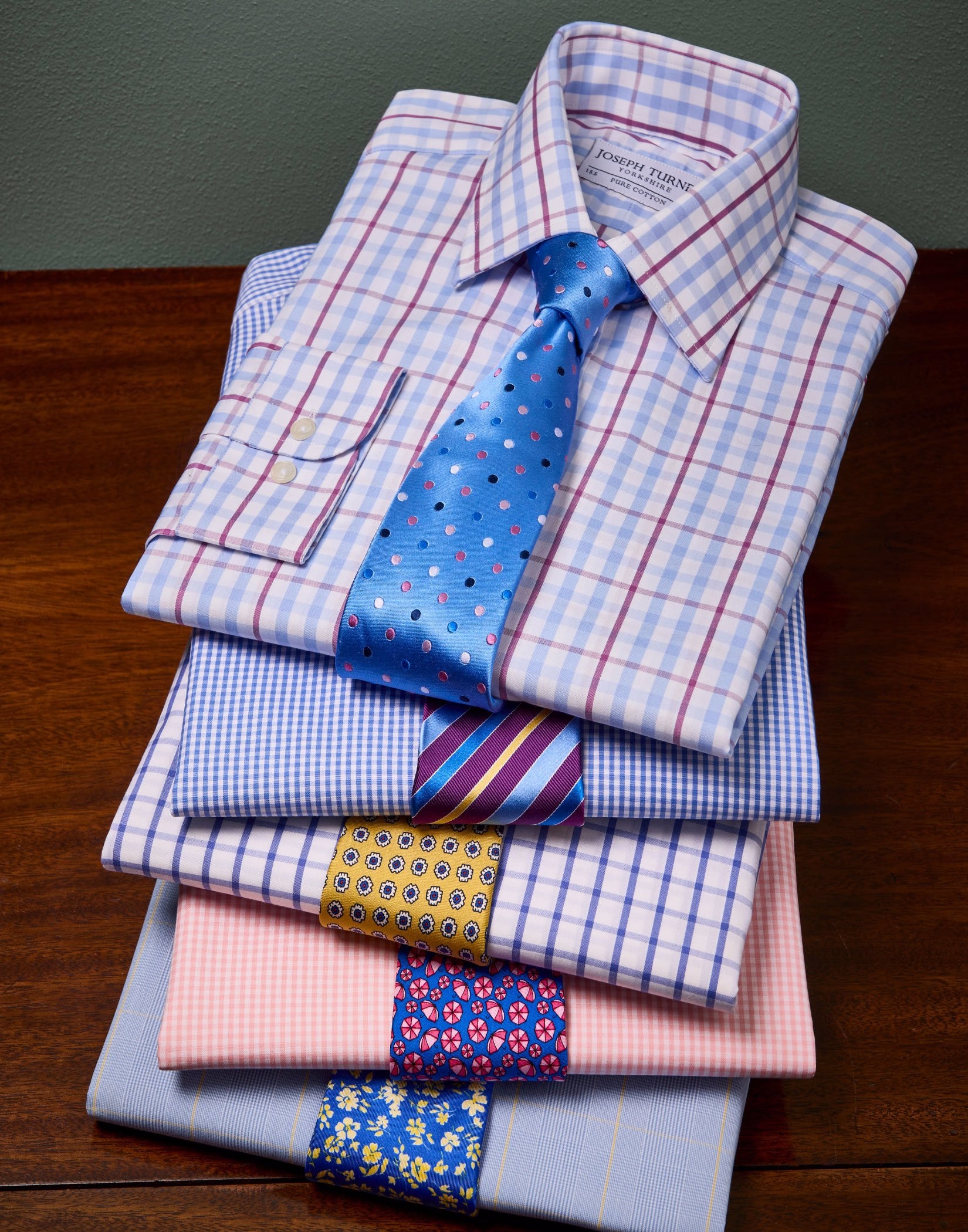 Blue/Magenta Check Shirt