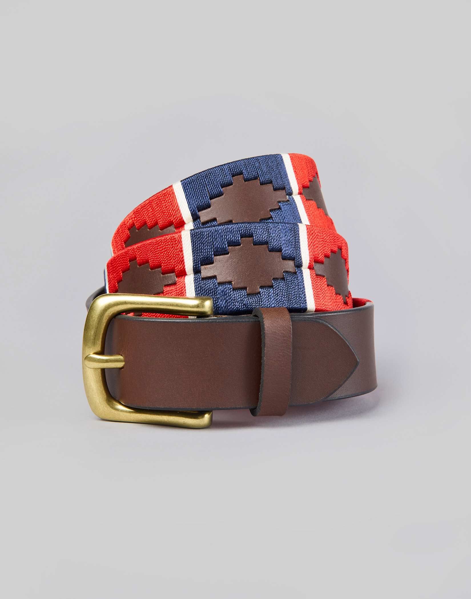 Polo Belt - Navy/Red