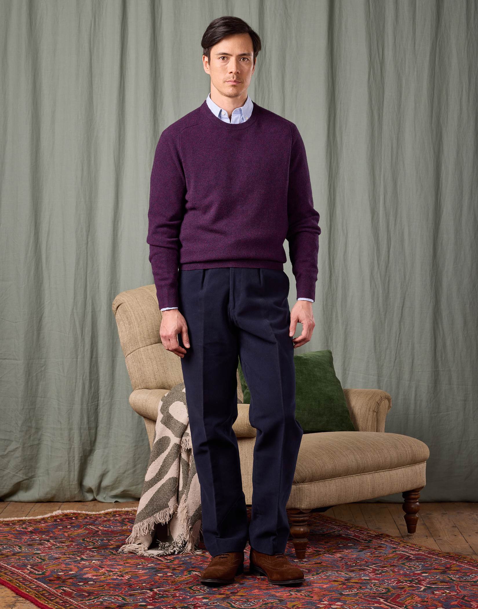Moleskin Trousers - Navy