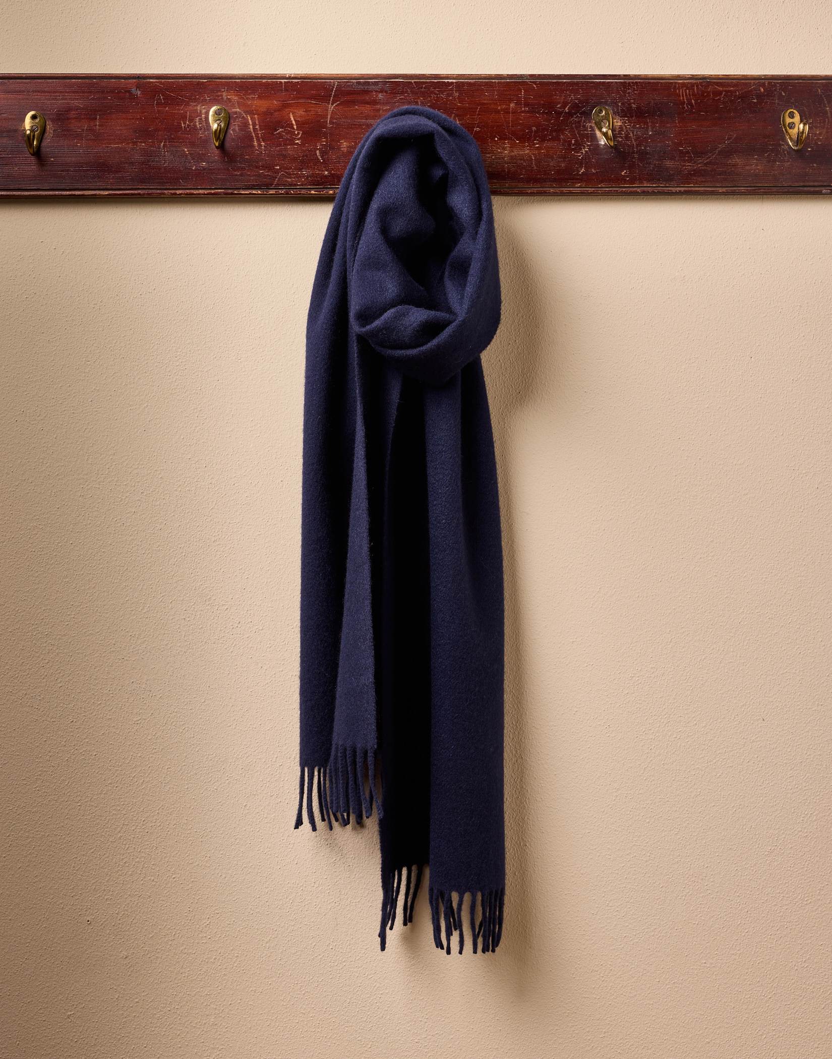 Cashmere Scarf - Navy