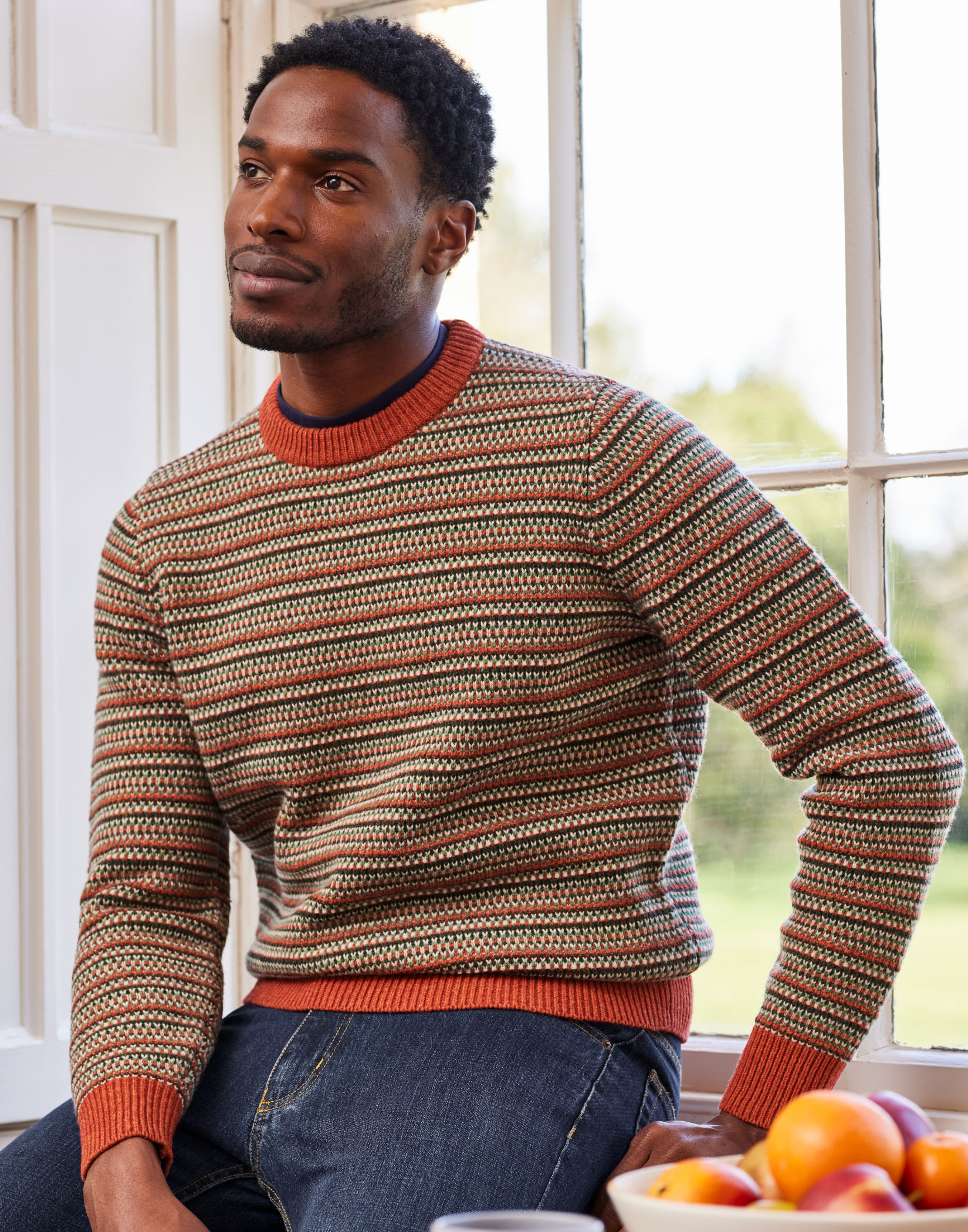 Healey Crew Neck - Orange