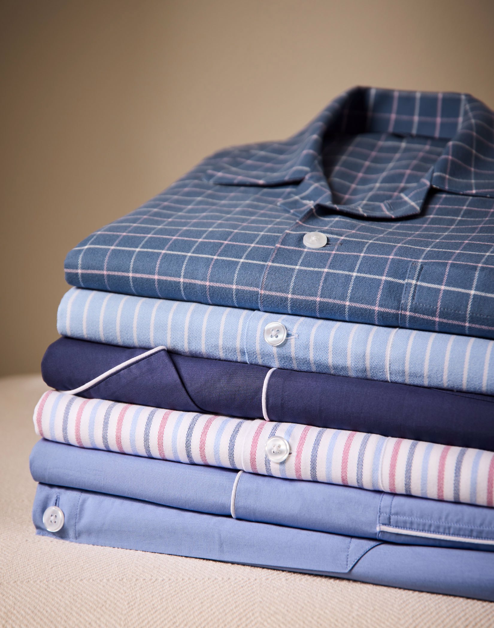 Pyjamas - Blue/Magenta (brushed)