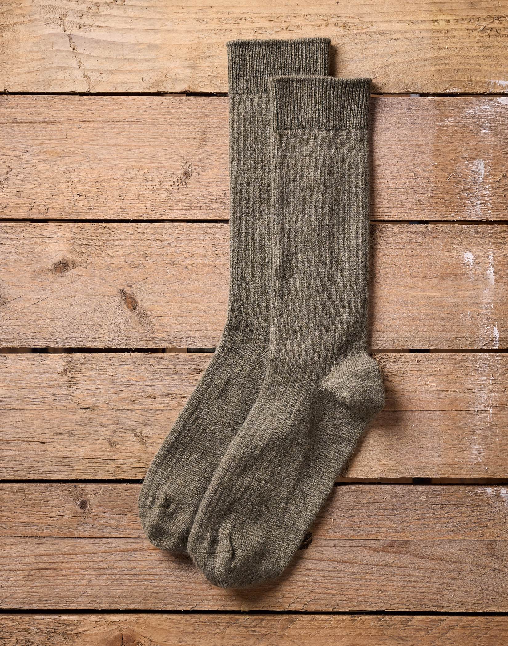 Cashmere Socks - Moss