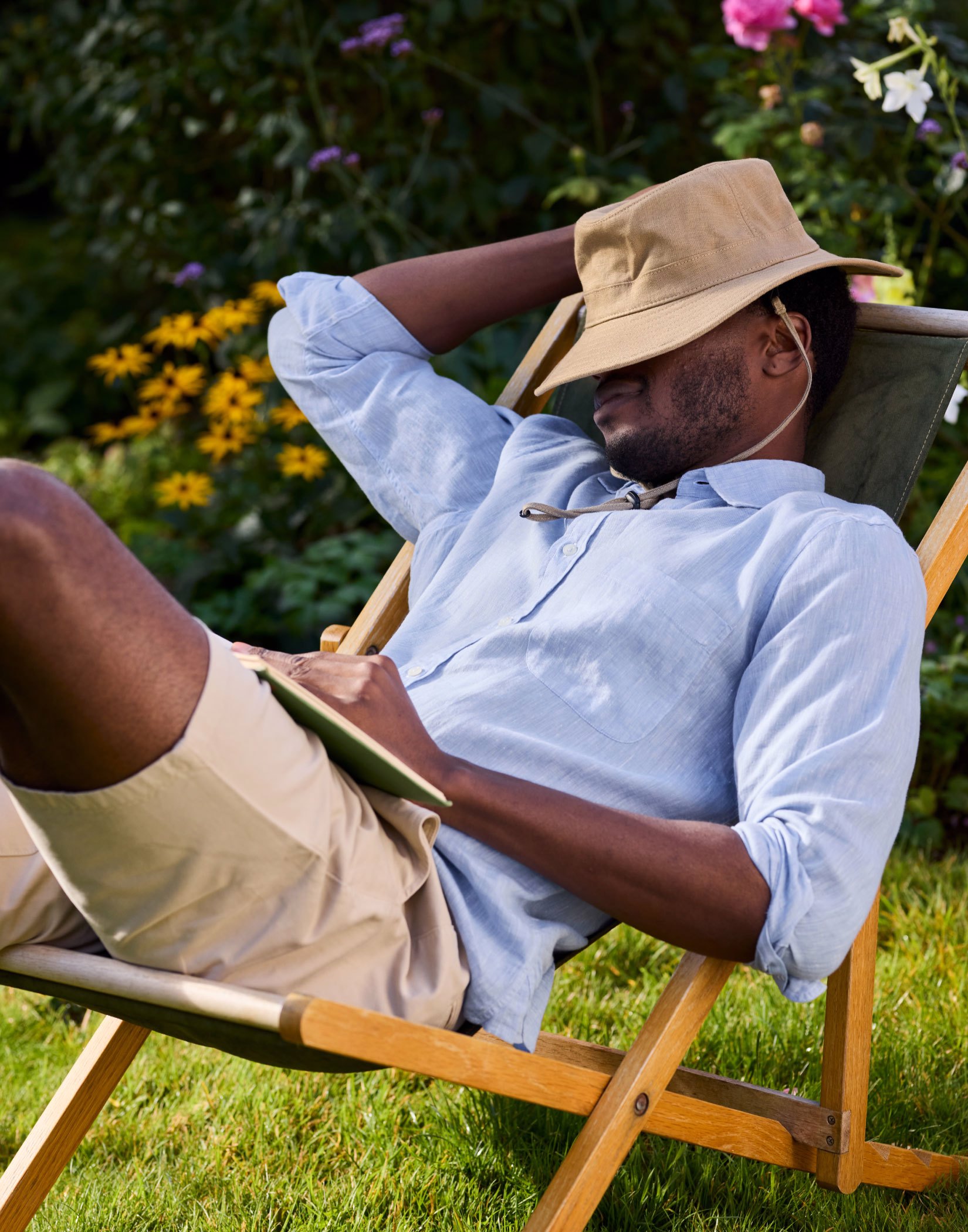 Linen Shirt Long Sleeve - Light Blue