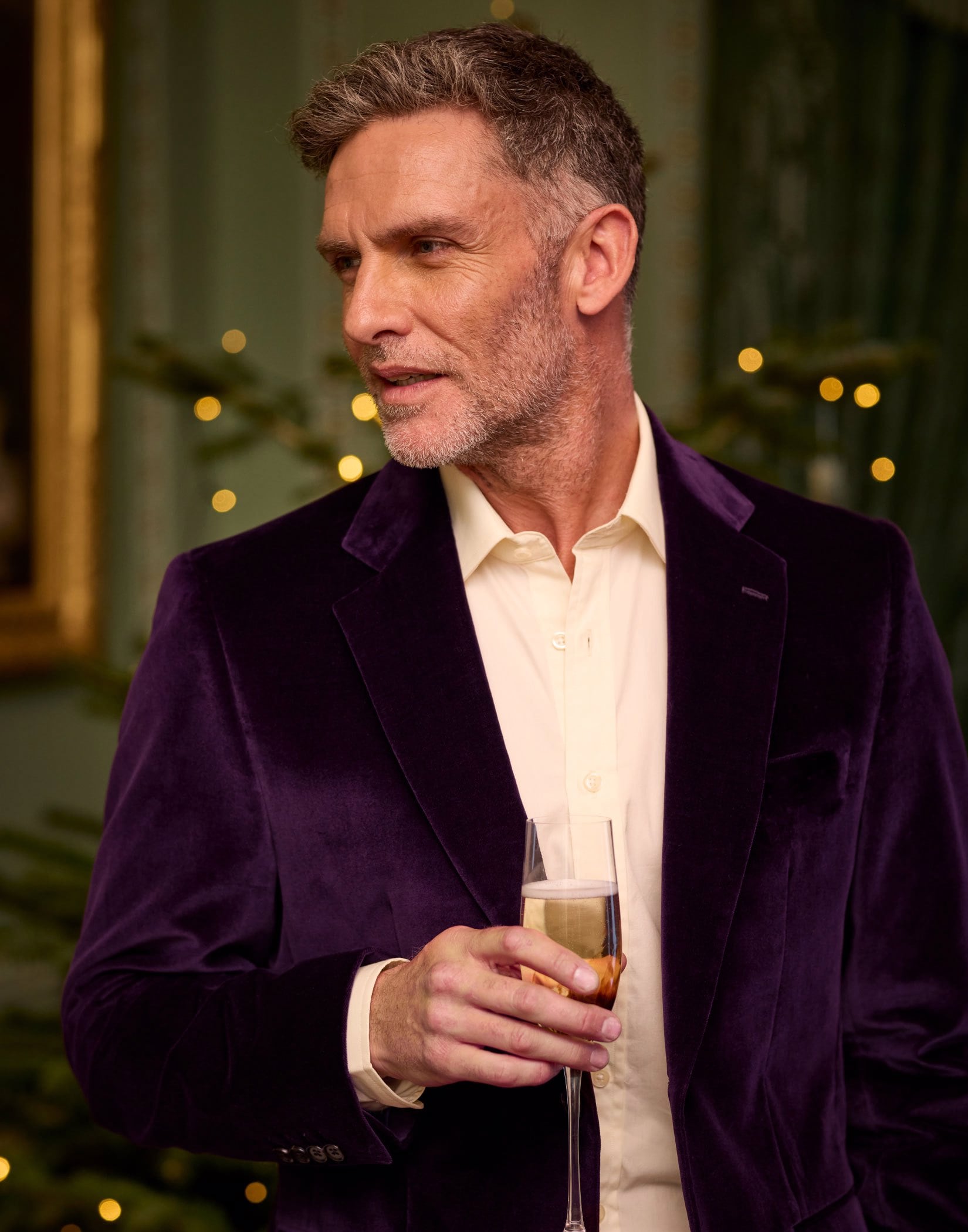 Classic Velvet Jacket - Purple