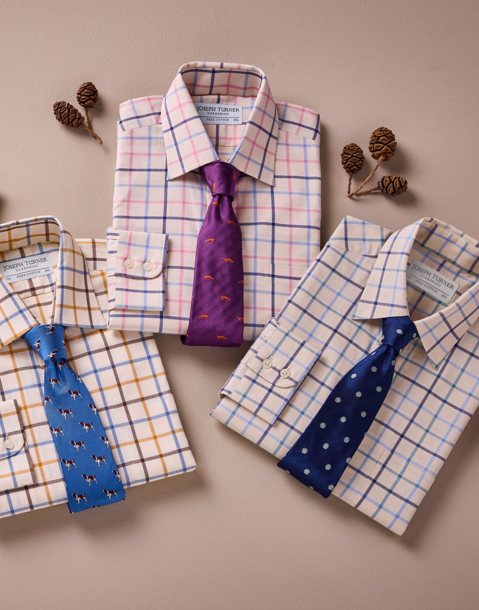 Navy/Blue/Teal Country Check Shirt