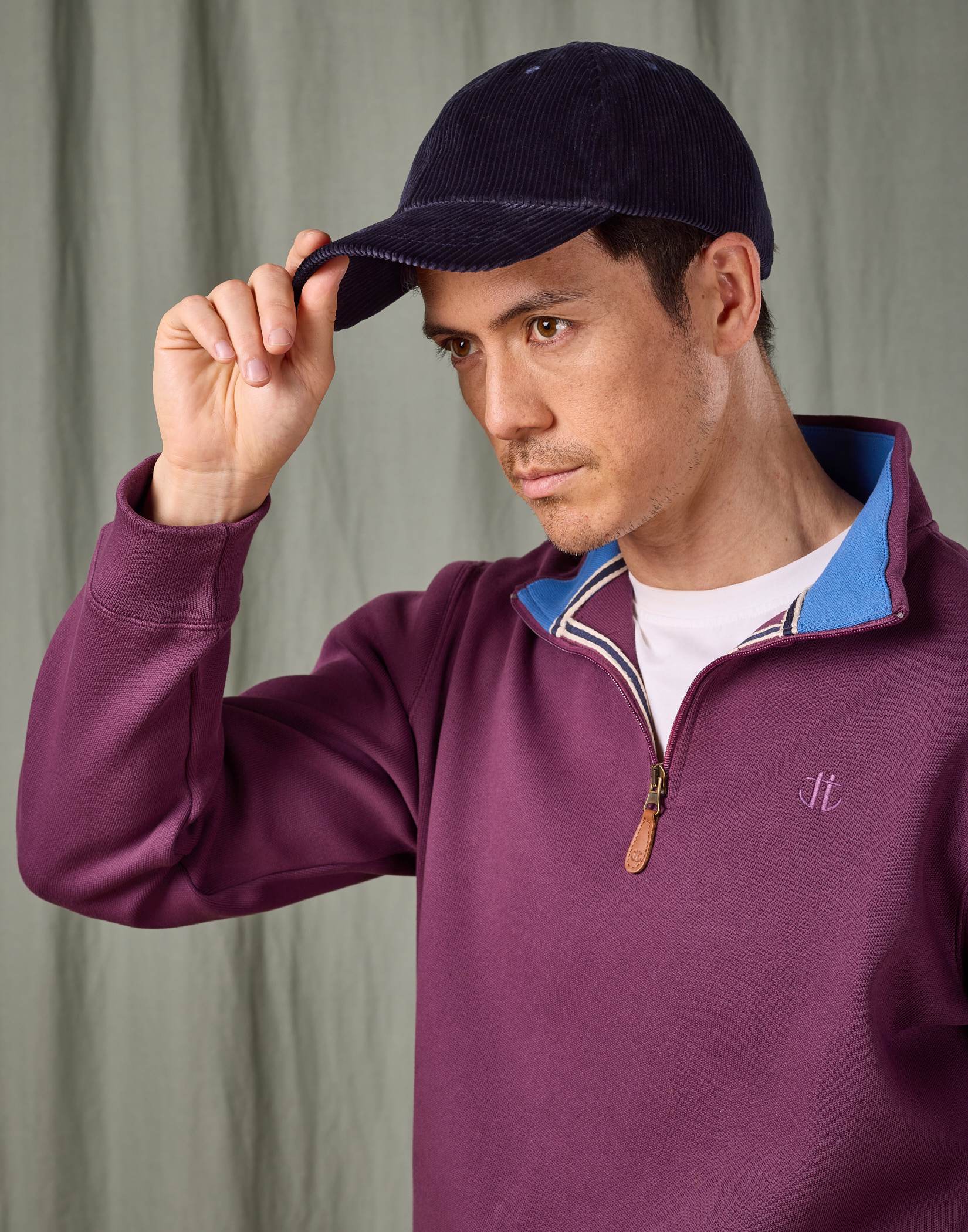 Corduroy Baseball Cap - Navy