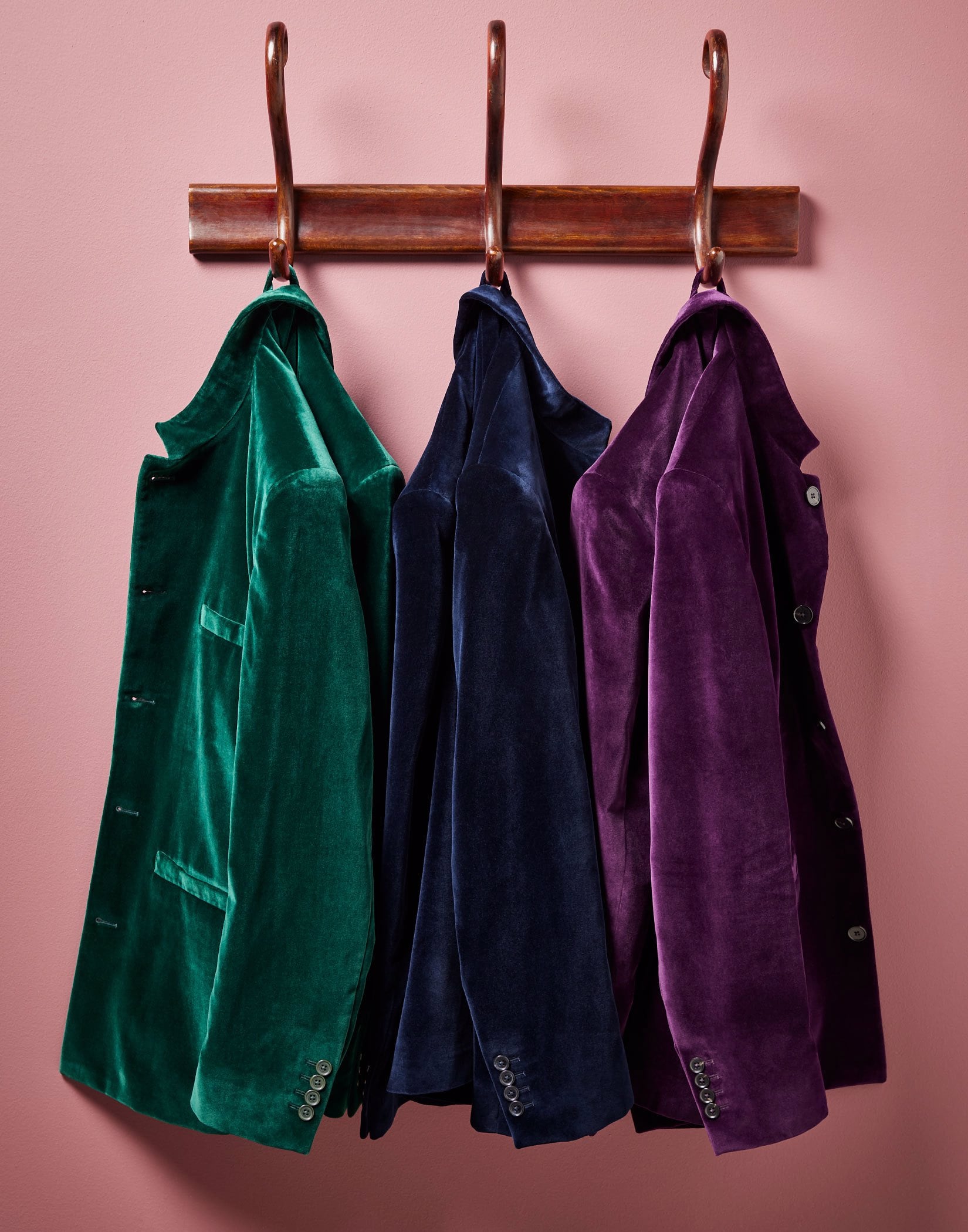 Classic Velvet Jacket - Navy