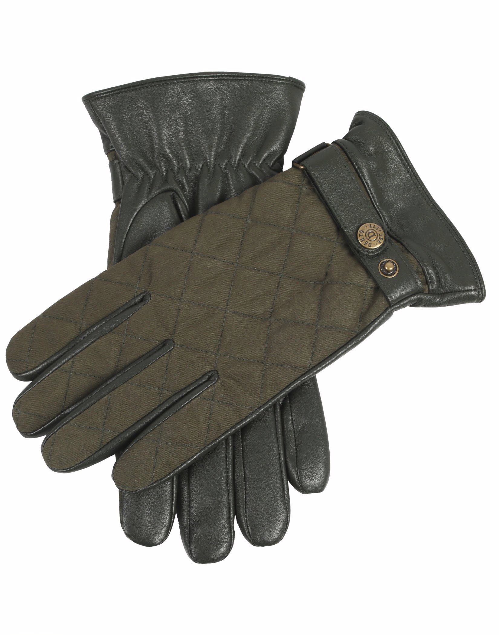 Quilted Wax Gloves  - Olive