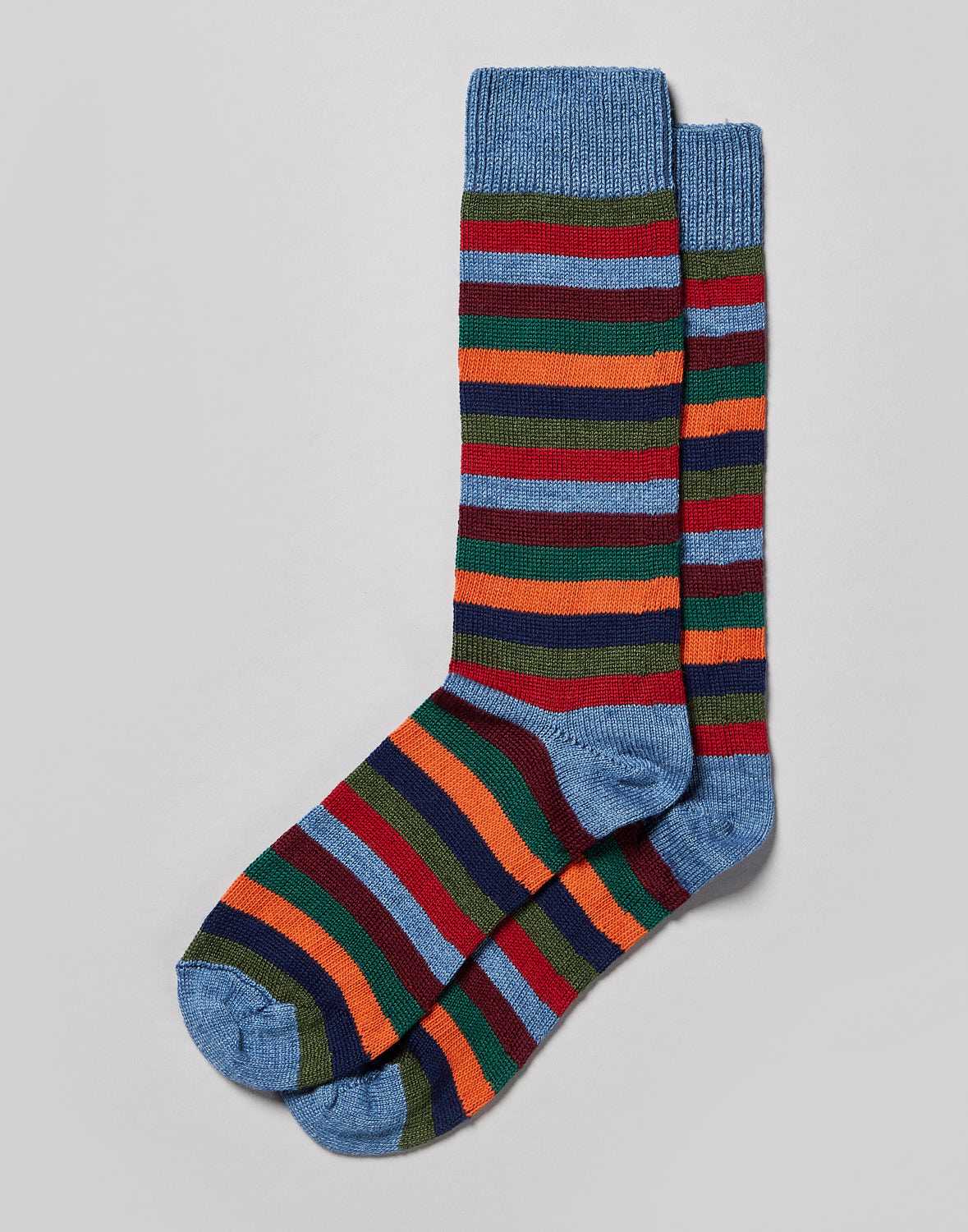 Striped Socks - Blue