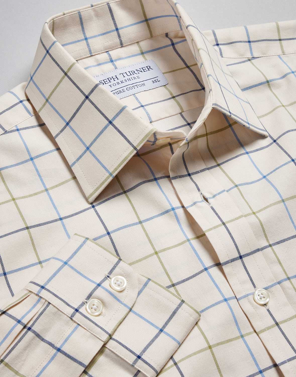 Blue/Olive/Navy Country Check Shirt