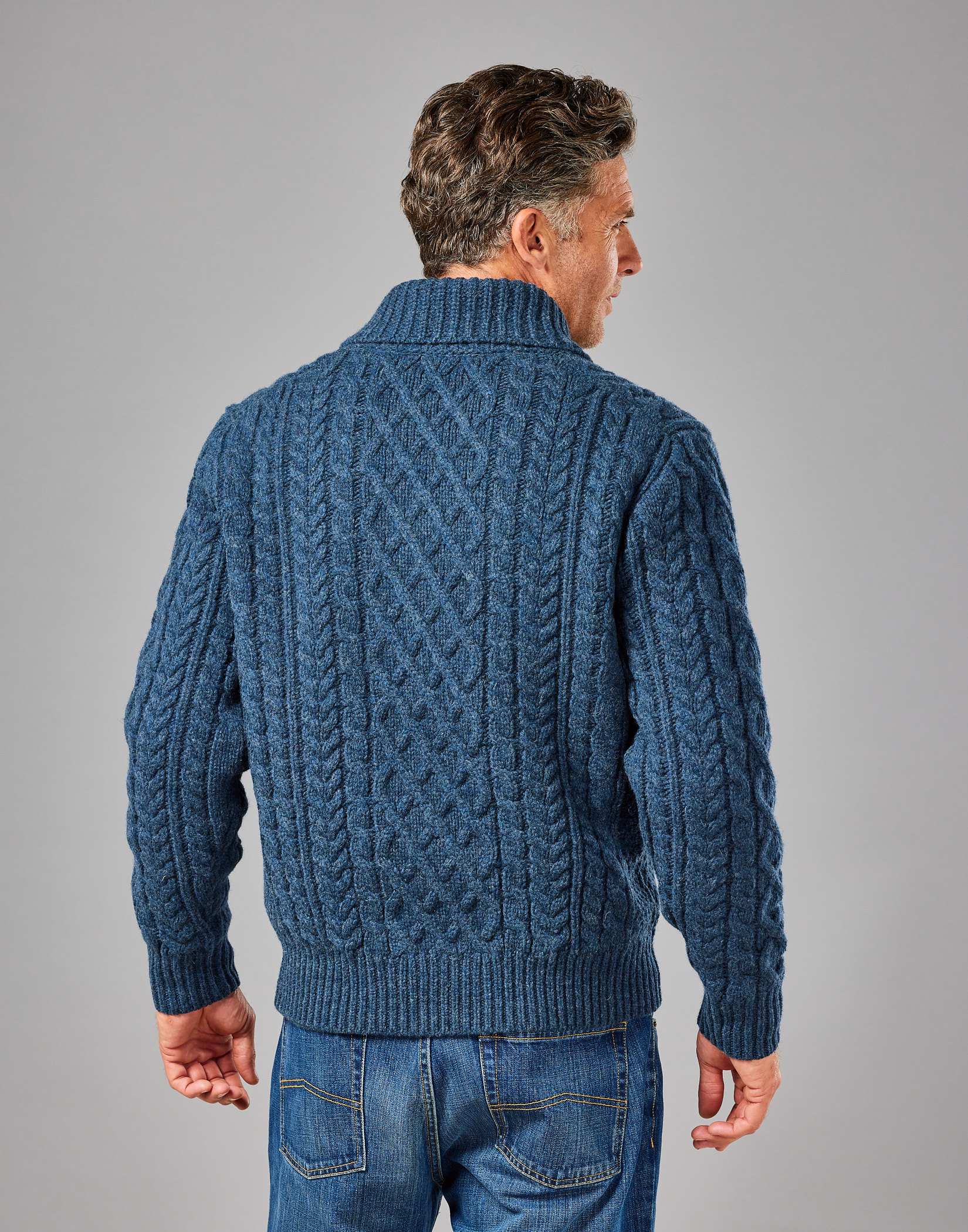 mens shawl collar jumper