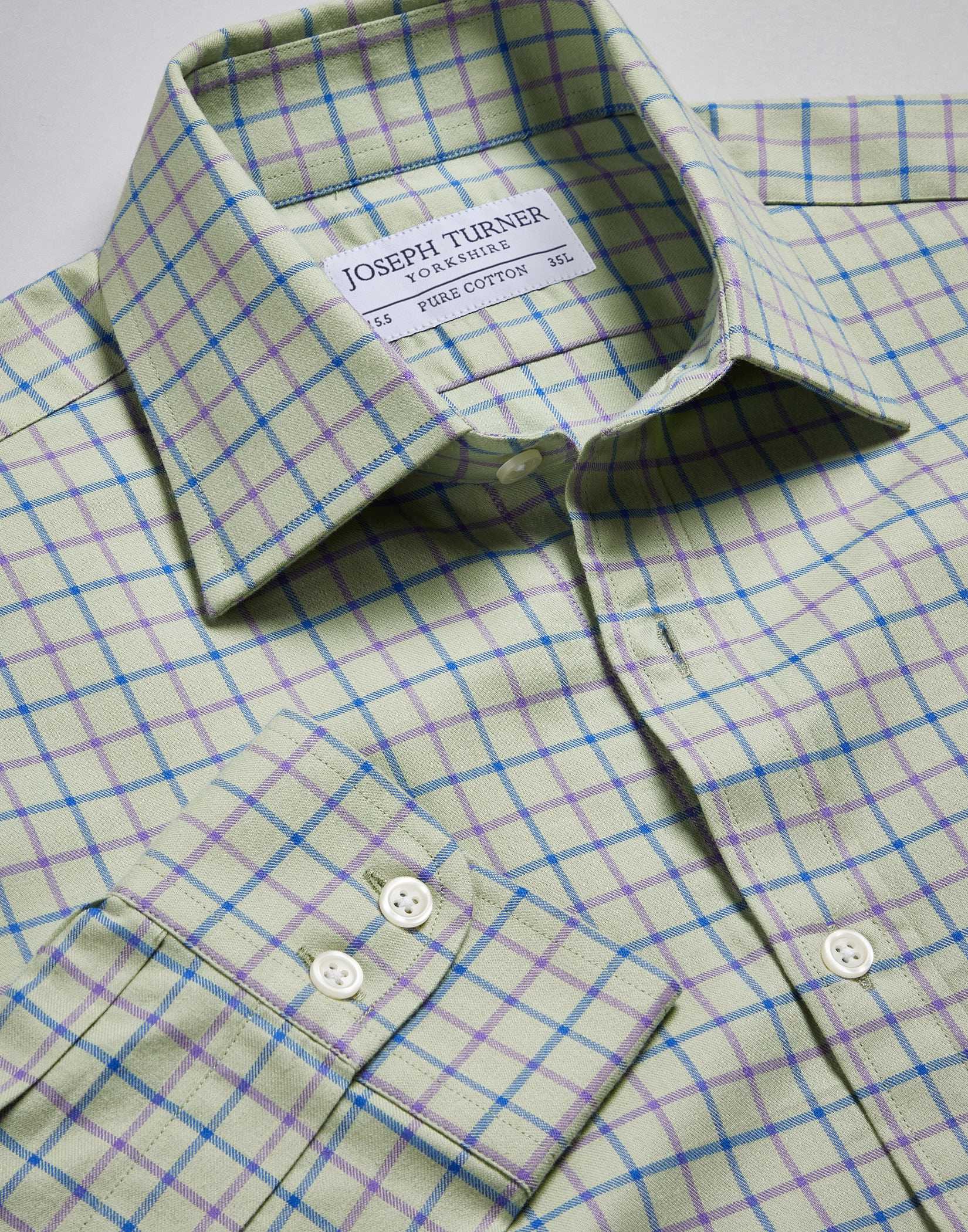 Olive/Navy/Damson Country Check Shirt