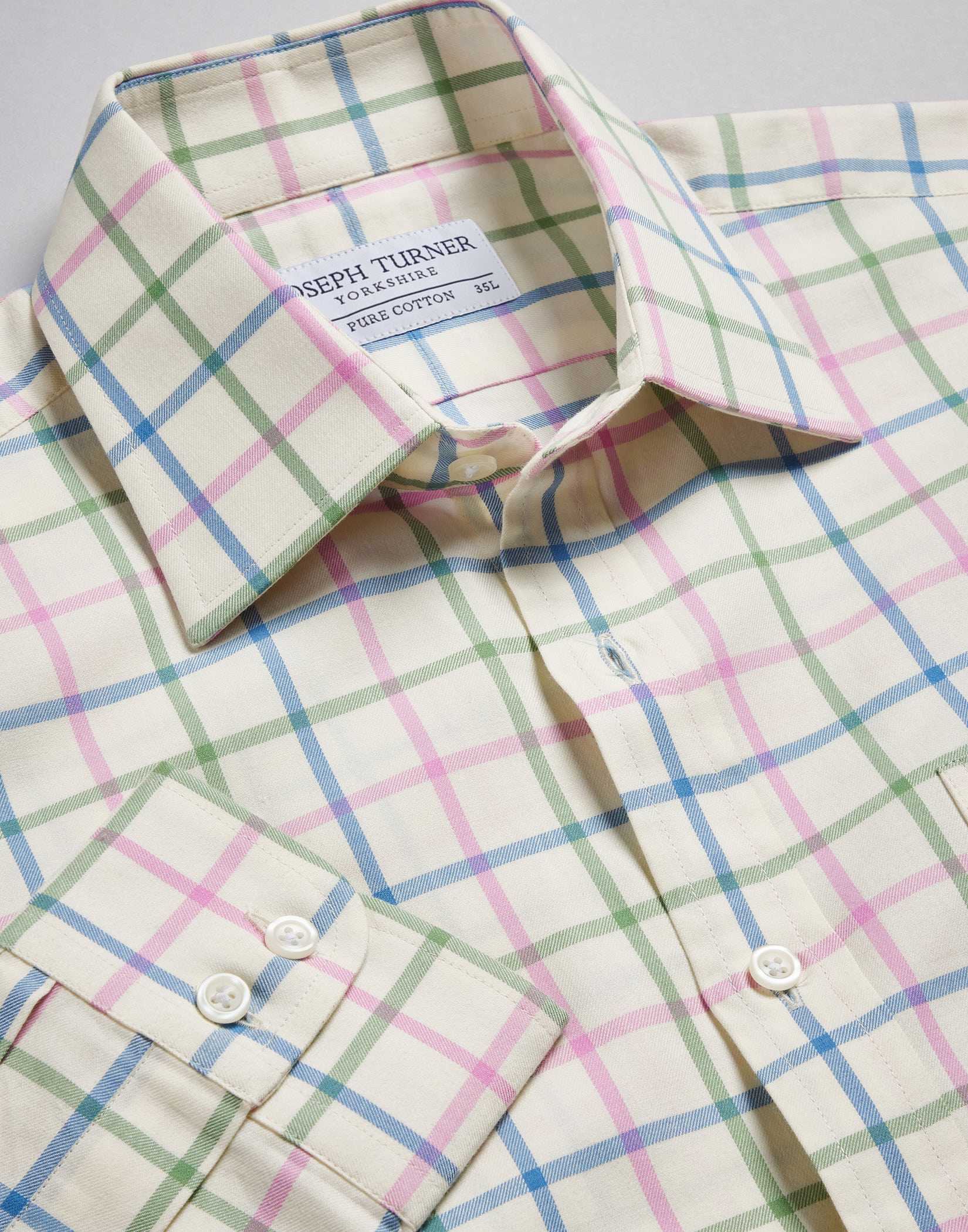 Pink/Blue/Olive Country Check Shirt