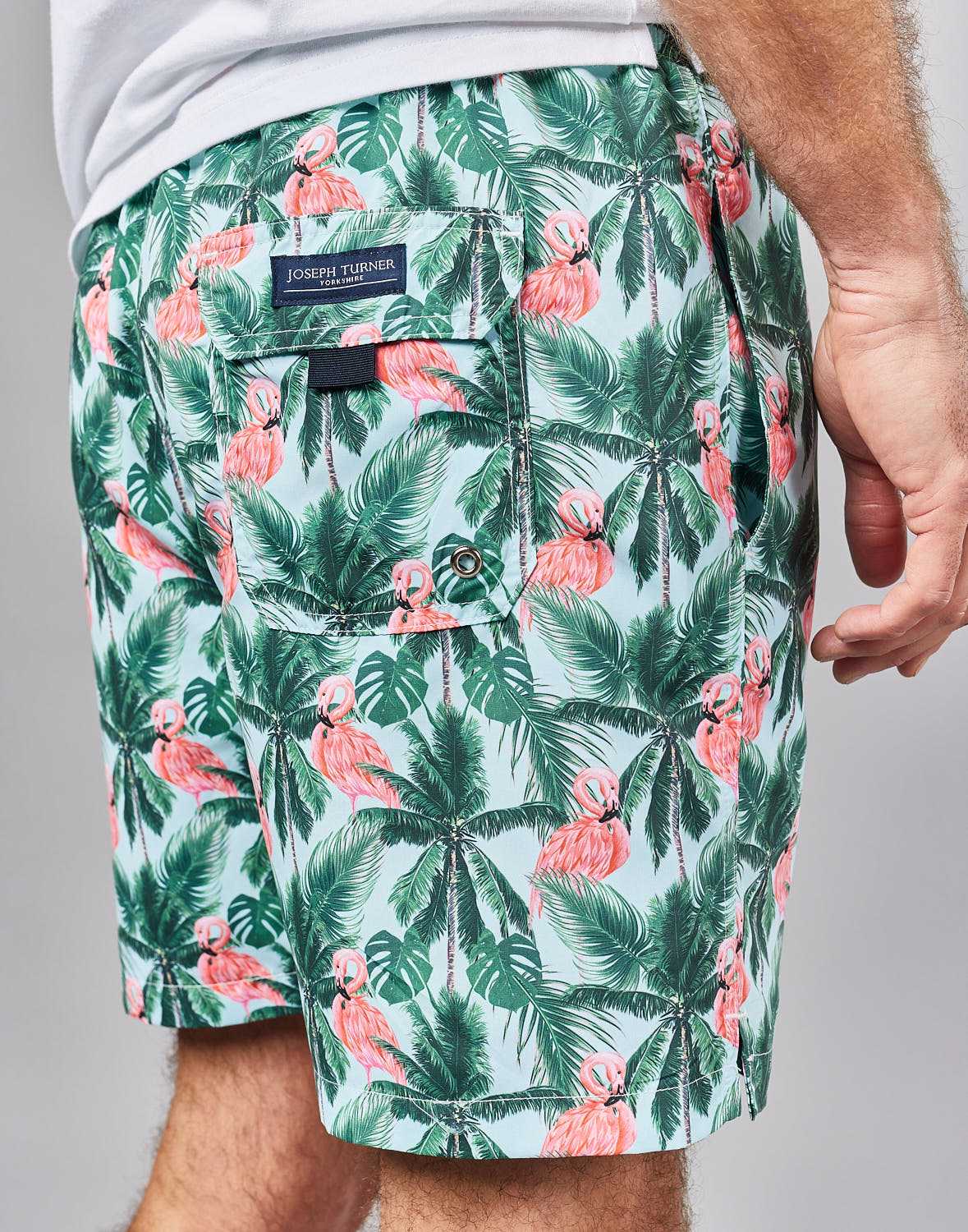 Swim Shorts Pink Flamingos