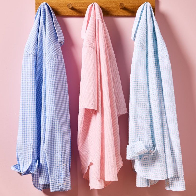 Men’s Lightweight Seersucker Shirts