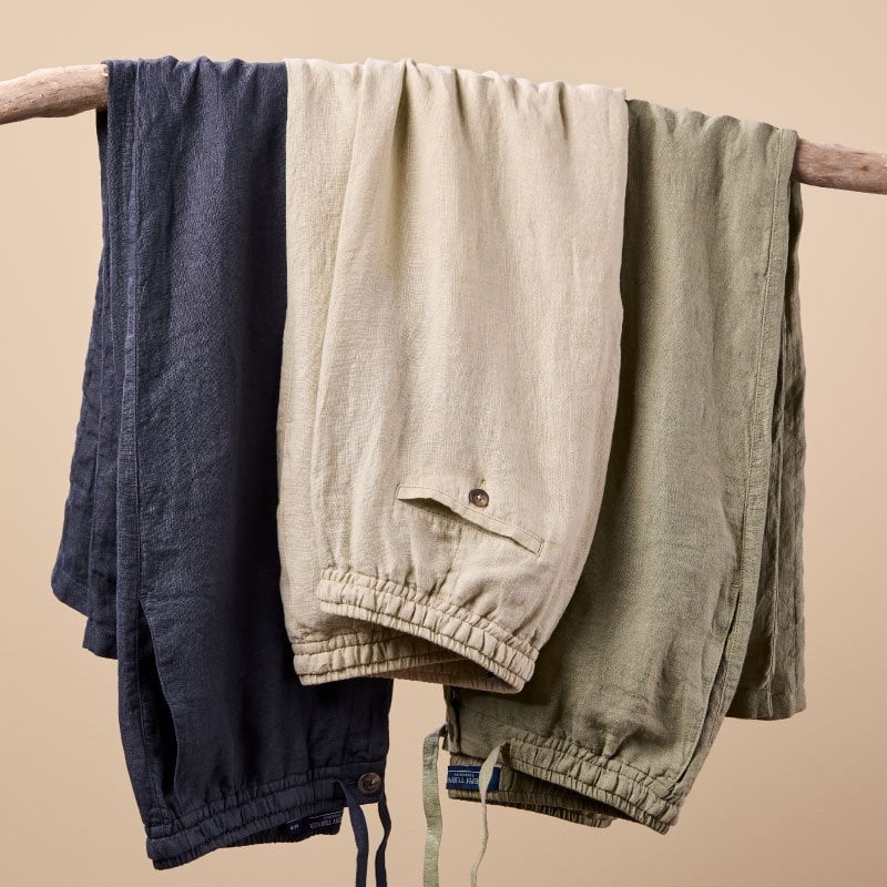 Men’s Linen Shorts and Trousers